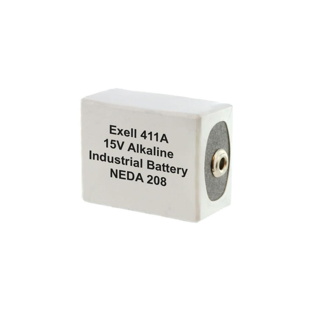 Exell Battery 411A NEDA 208 Alkaline Replaces ANSI / NEDA-20