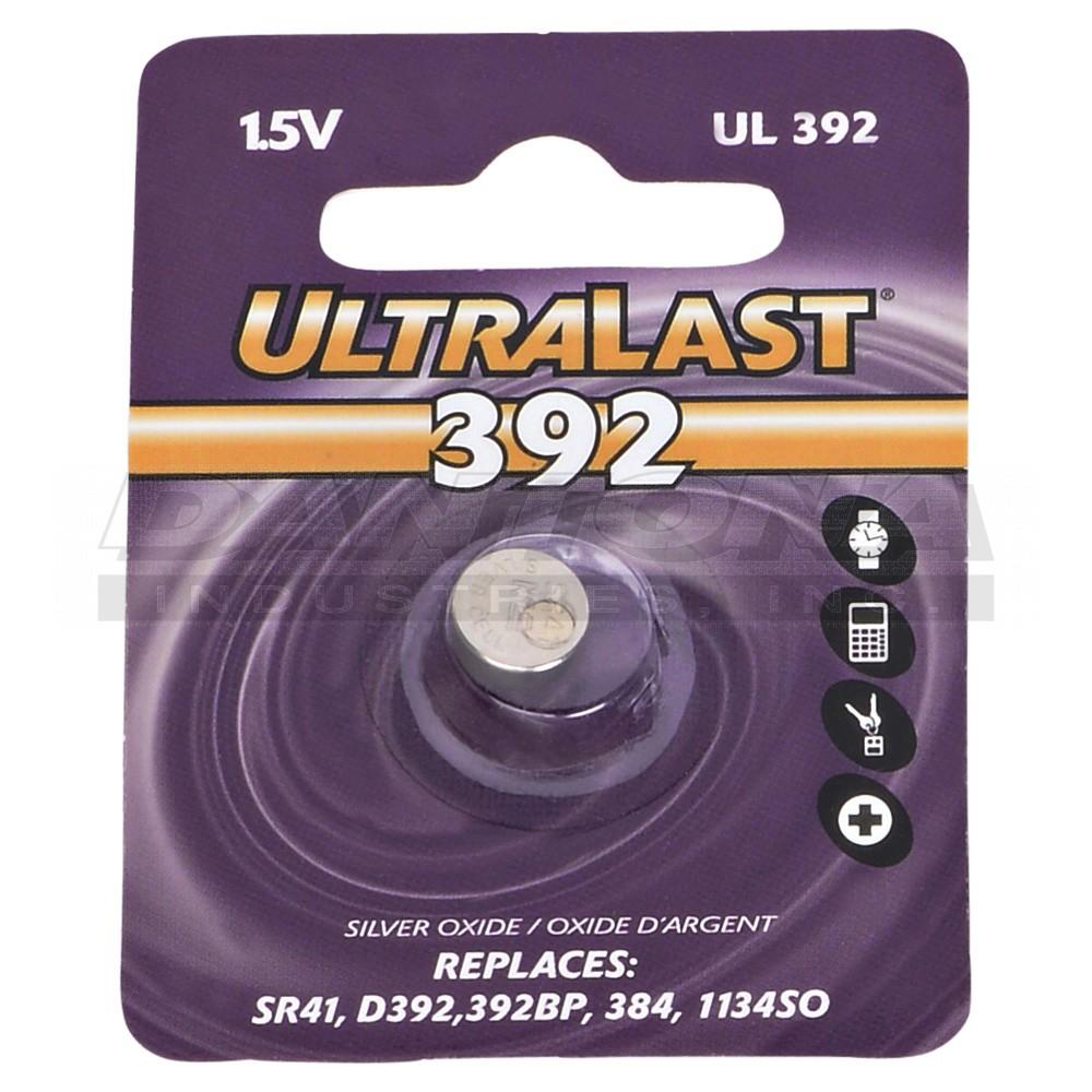 1.55V 38mAh Replace 392, G3, SR41W, SR41, 247, and LR41