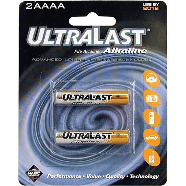 ULTRALAST 1.5V ALKALINE AAAA - A PACK OF 2