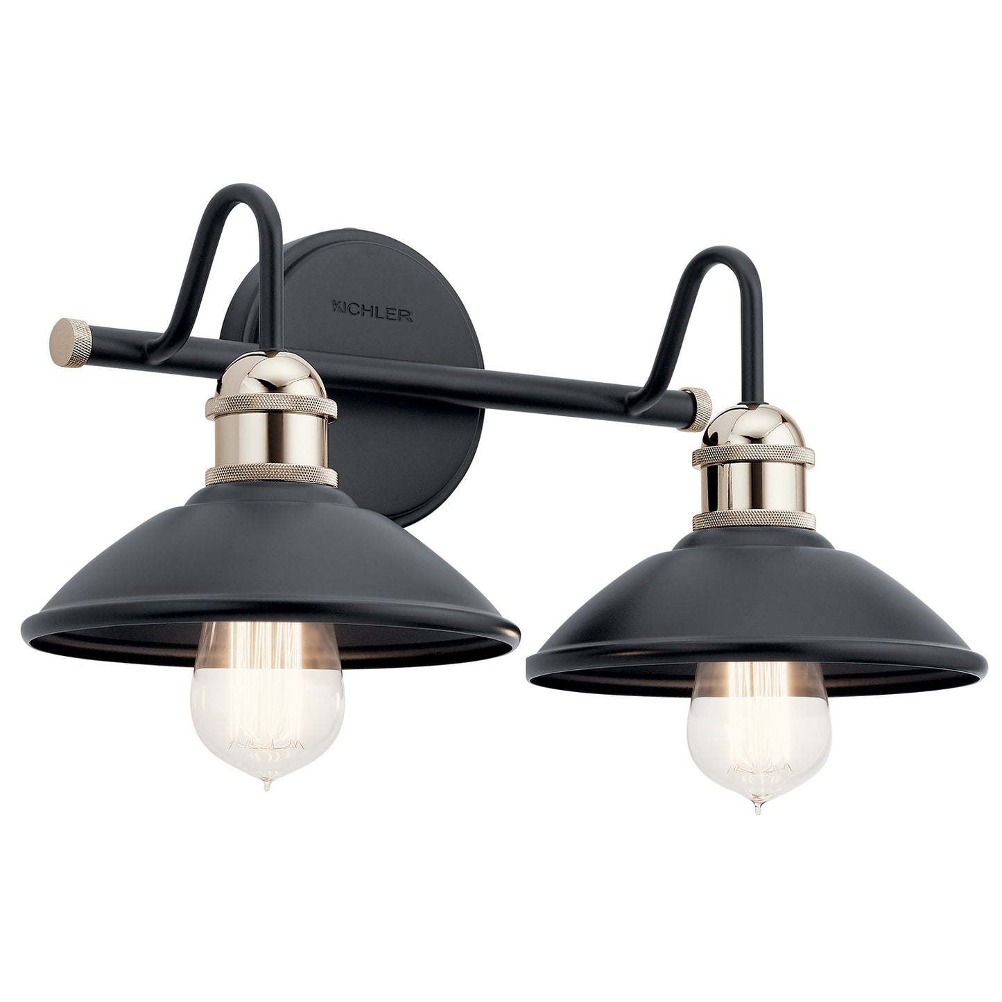 Clyde Two Light Bath in Black