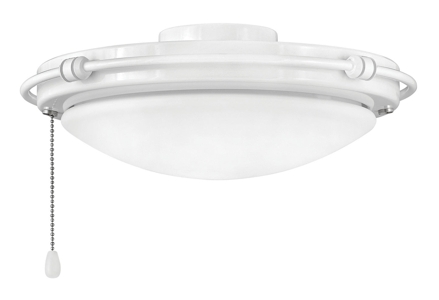 Light Kit Rail Trim LED Fan Light Kit in Appliance White