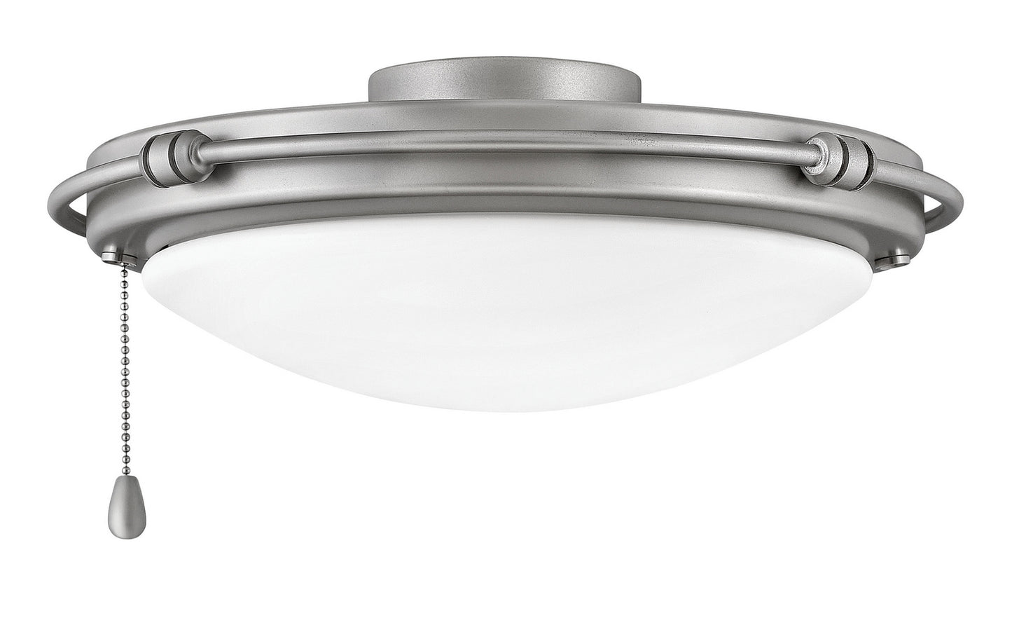 Light Kit Rail Trim LED Fan Light Kit in Brushed Nickel