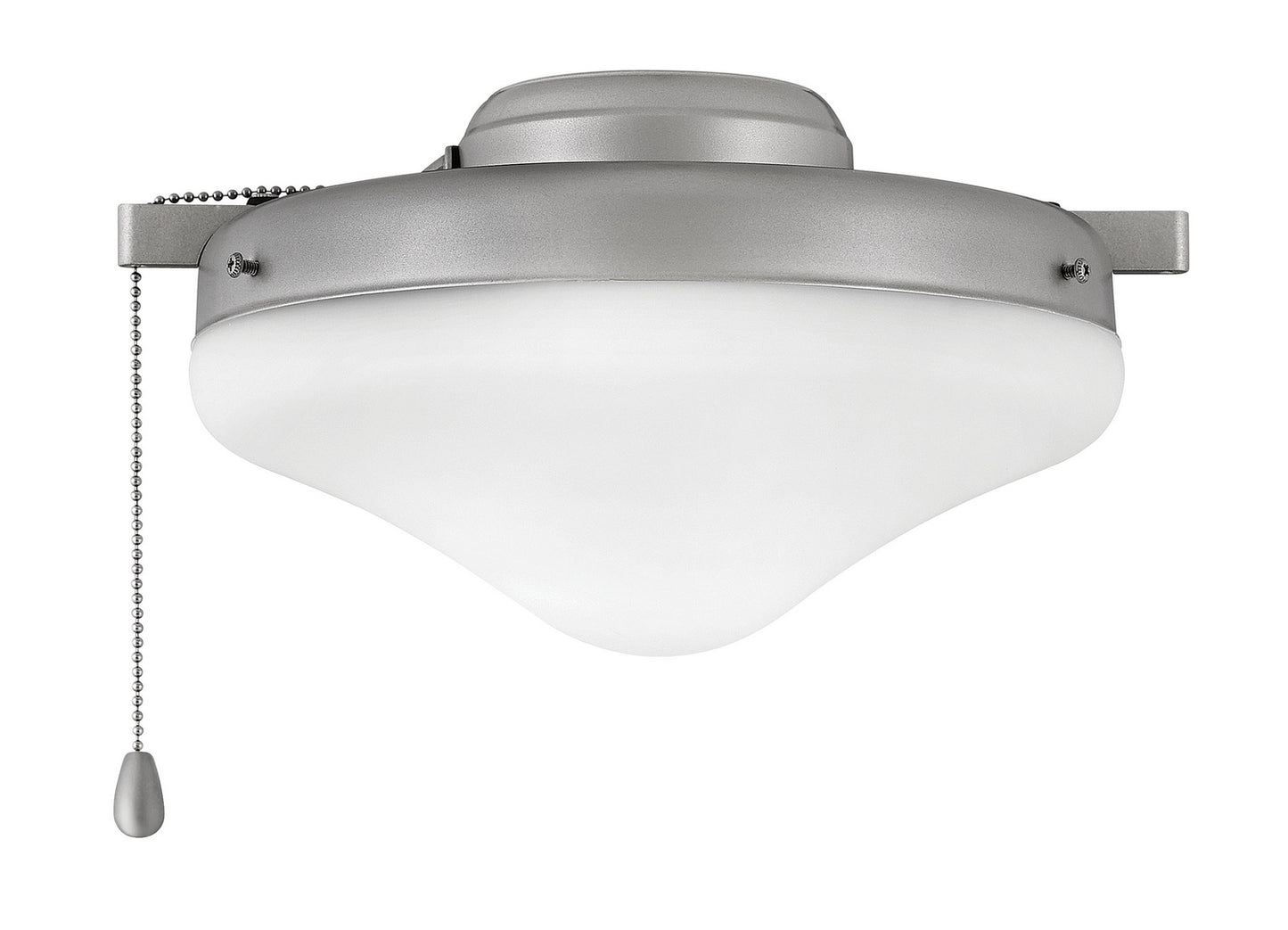 Light Kit Heirloom Glass LED Fan Light Kit in Brushed Nickel