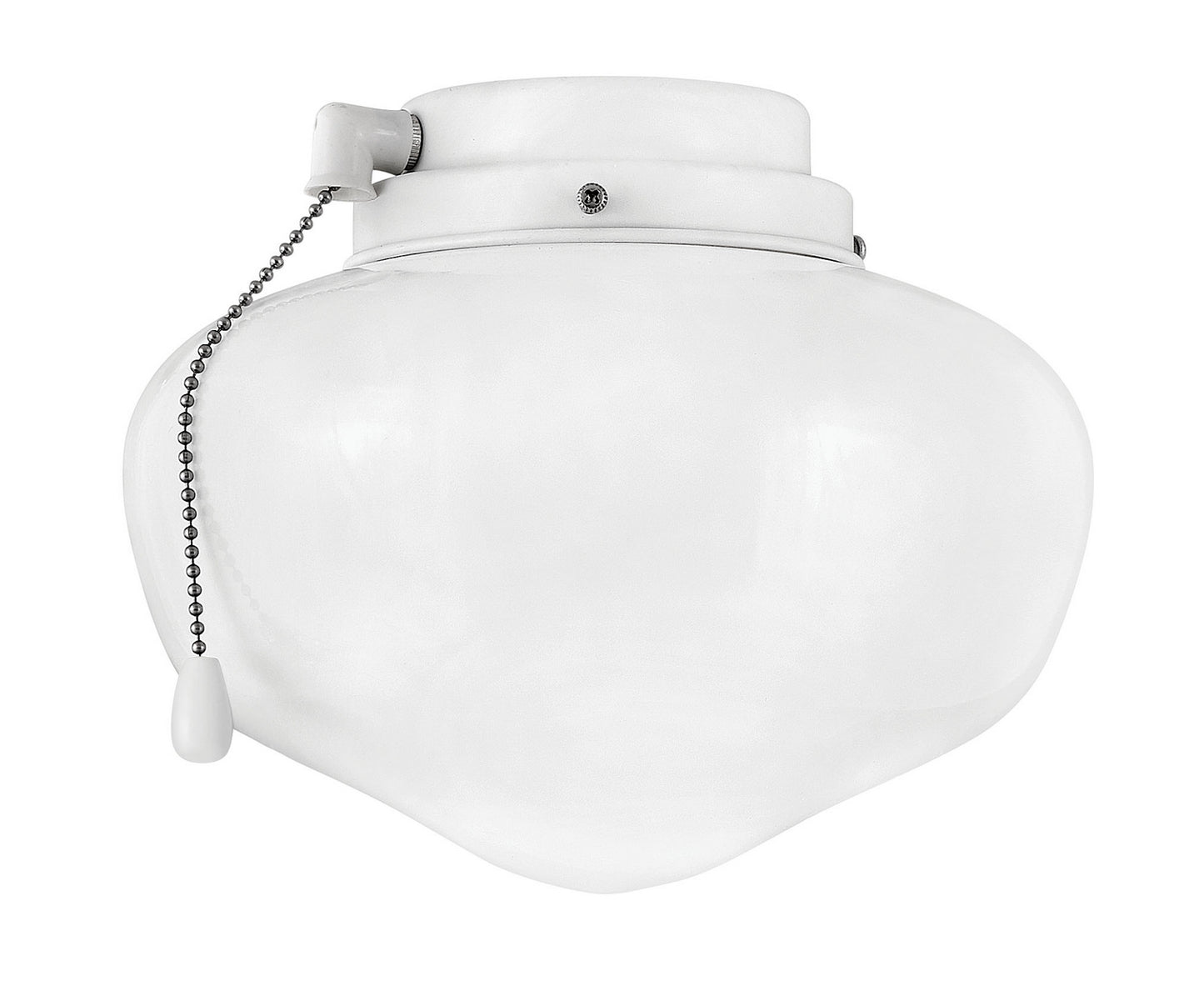 Light Kit Schoolhouse LED Fan Light Kit in Chalk White