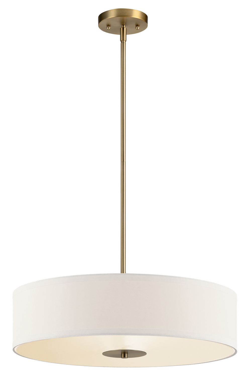 Three Light Pendant/Semi Flush in Classic Bronze
