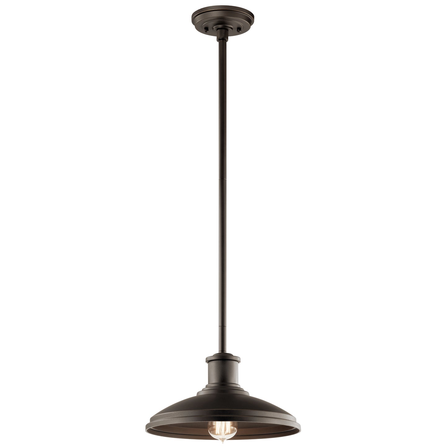 Allenbury One Light Outdoor Pendant/Semi Flush in Olde Bronze