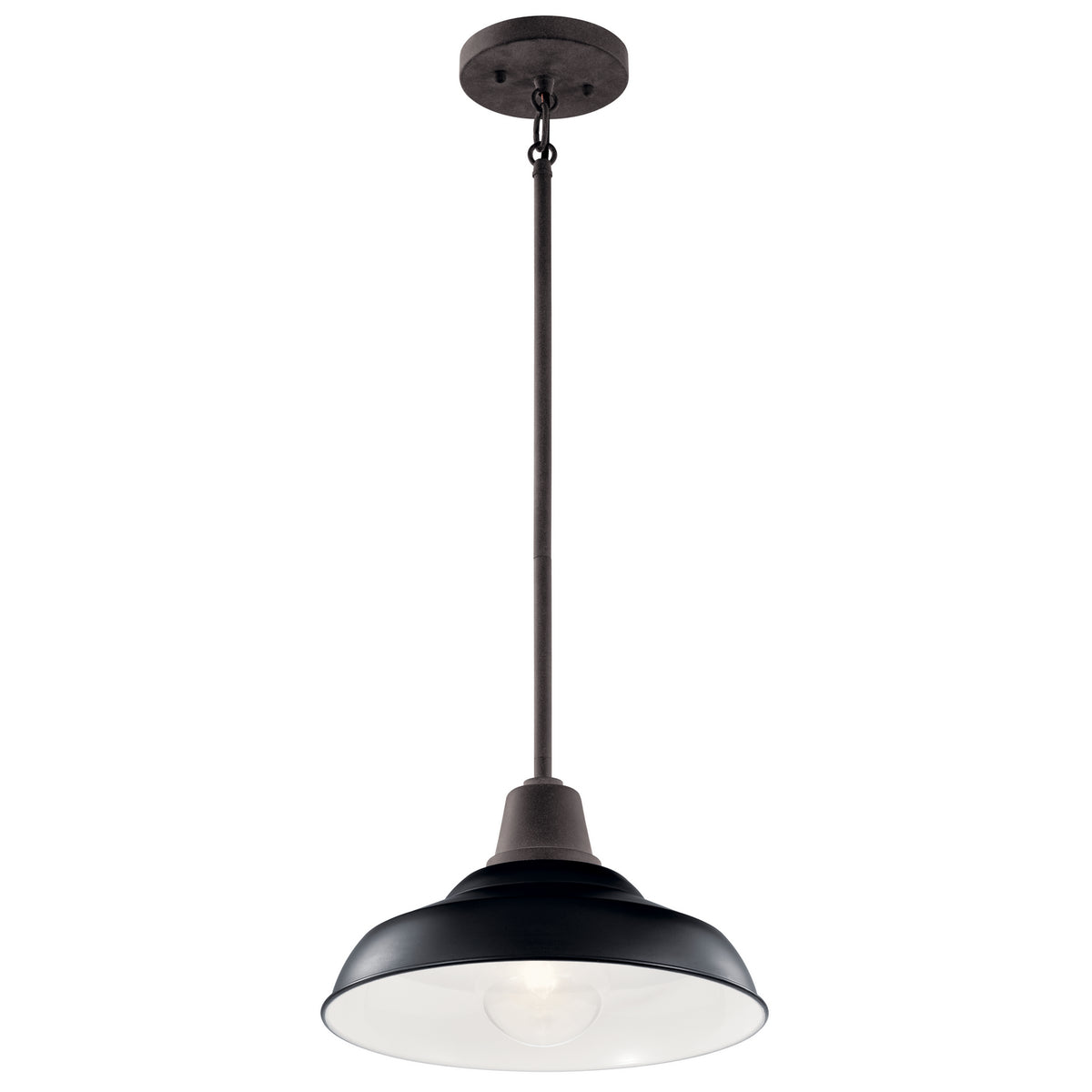 Pier One Light Outdoor Pendant/Semi Flush in Black