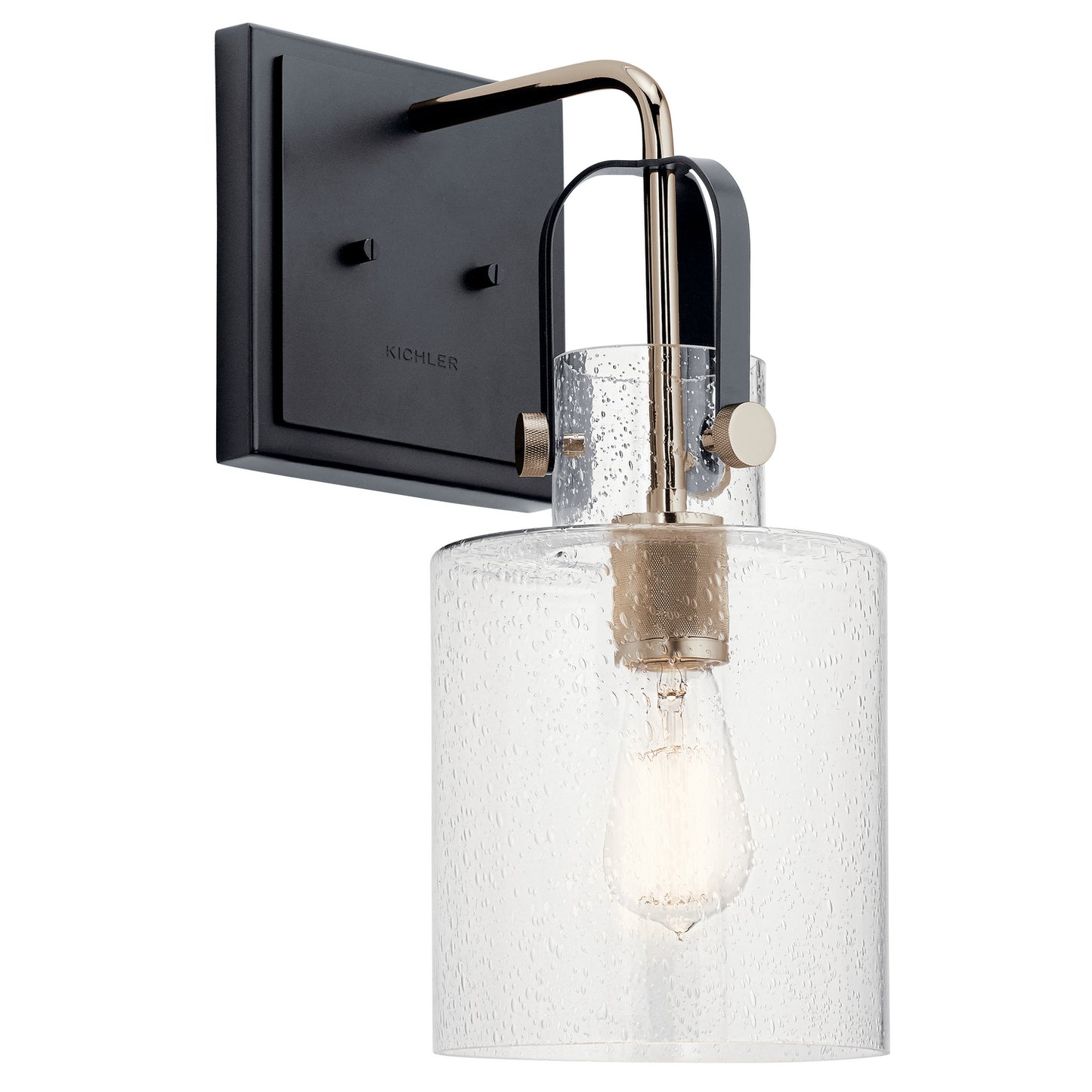 Kitner One Light Wall Sconce in Polished Nickel