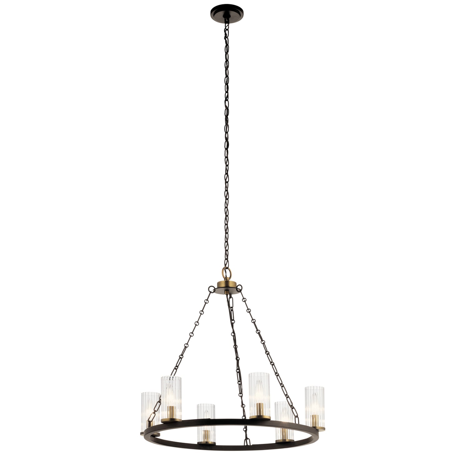 Mathias Six Light Chandelier in Olde Bronze