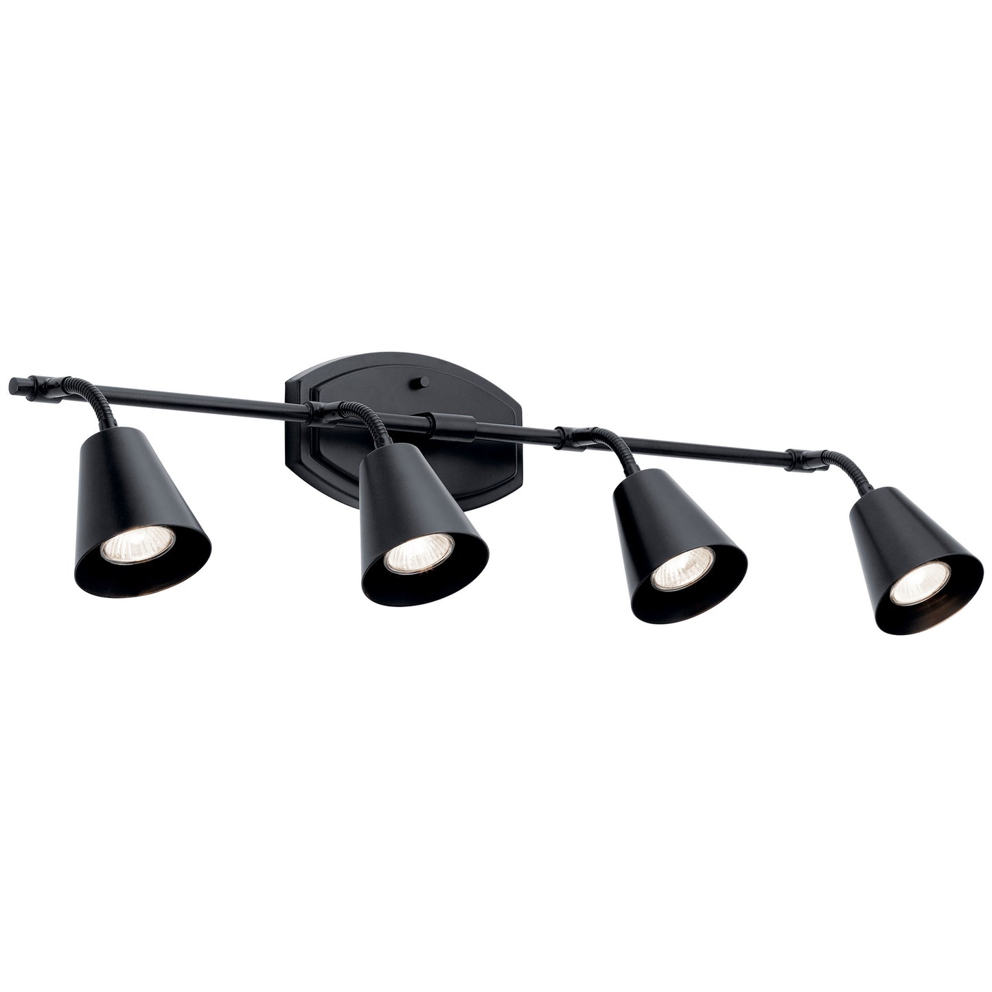 Sylvia Four Light Rail Light in Black