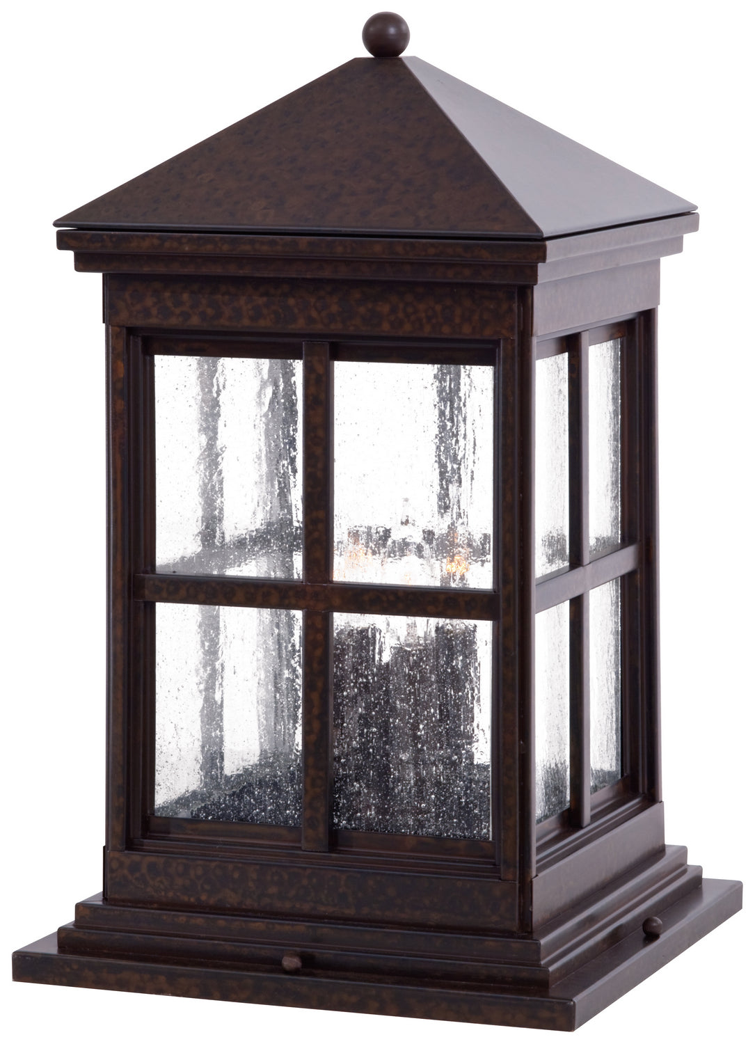 Berkeley Four Light Pier Mount in Rust