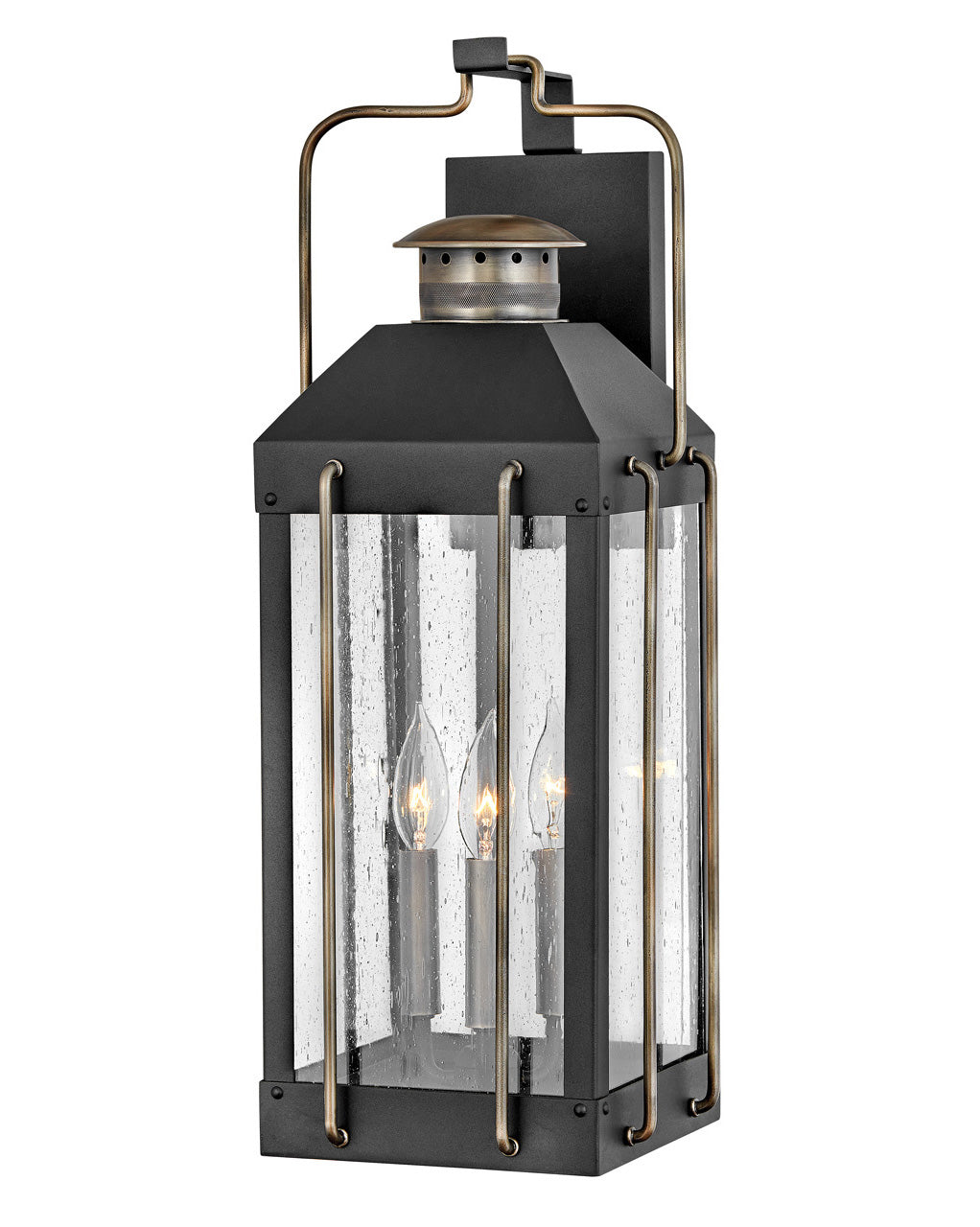 Fitzgerald LED Wall Mount in Textured Black