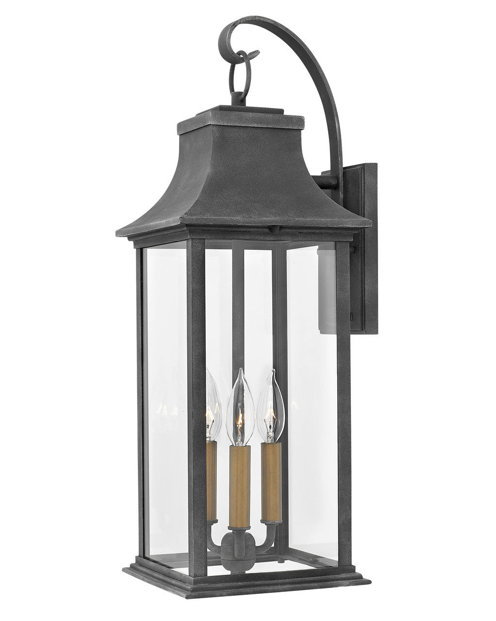 Adair LED Wall Mount in Aged Zinc