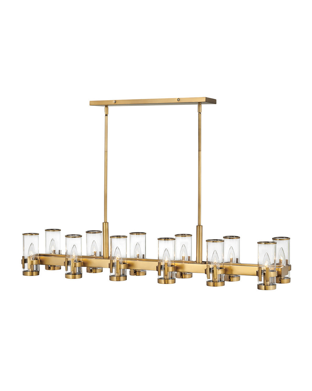 Reeve LED Pendant in Heritage Brass
