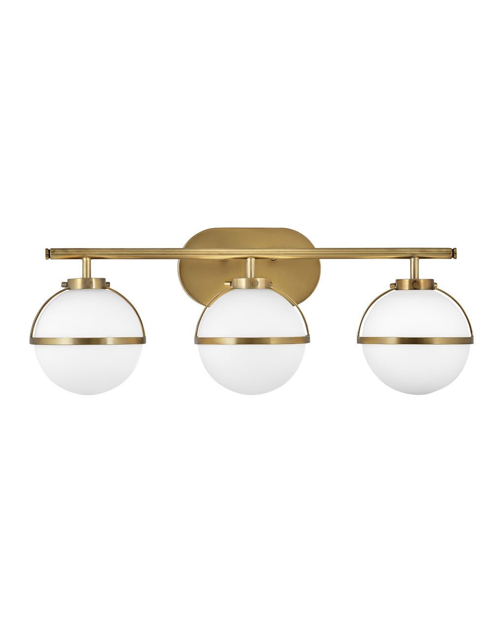 Hollis LED Vanity in Heritage Brass