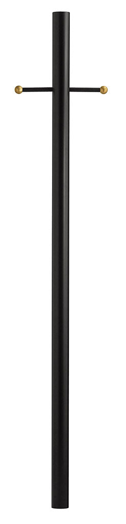 7ft Post 7' Direct Burial Post with Ladder Rest in Textured Black