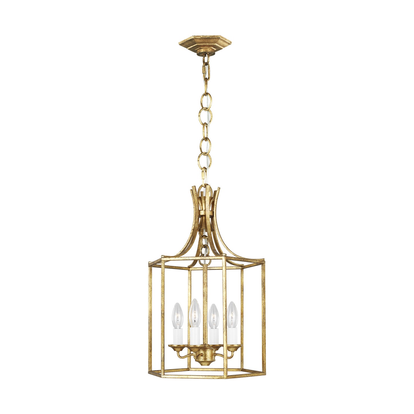 Bantry House Four Light Pendant in Antique Gild