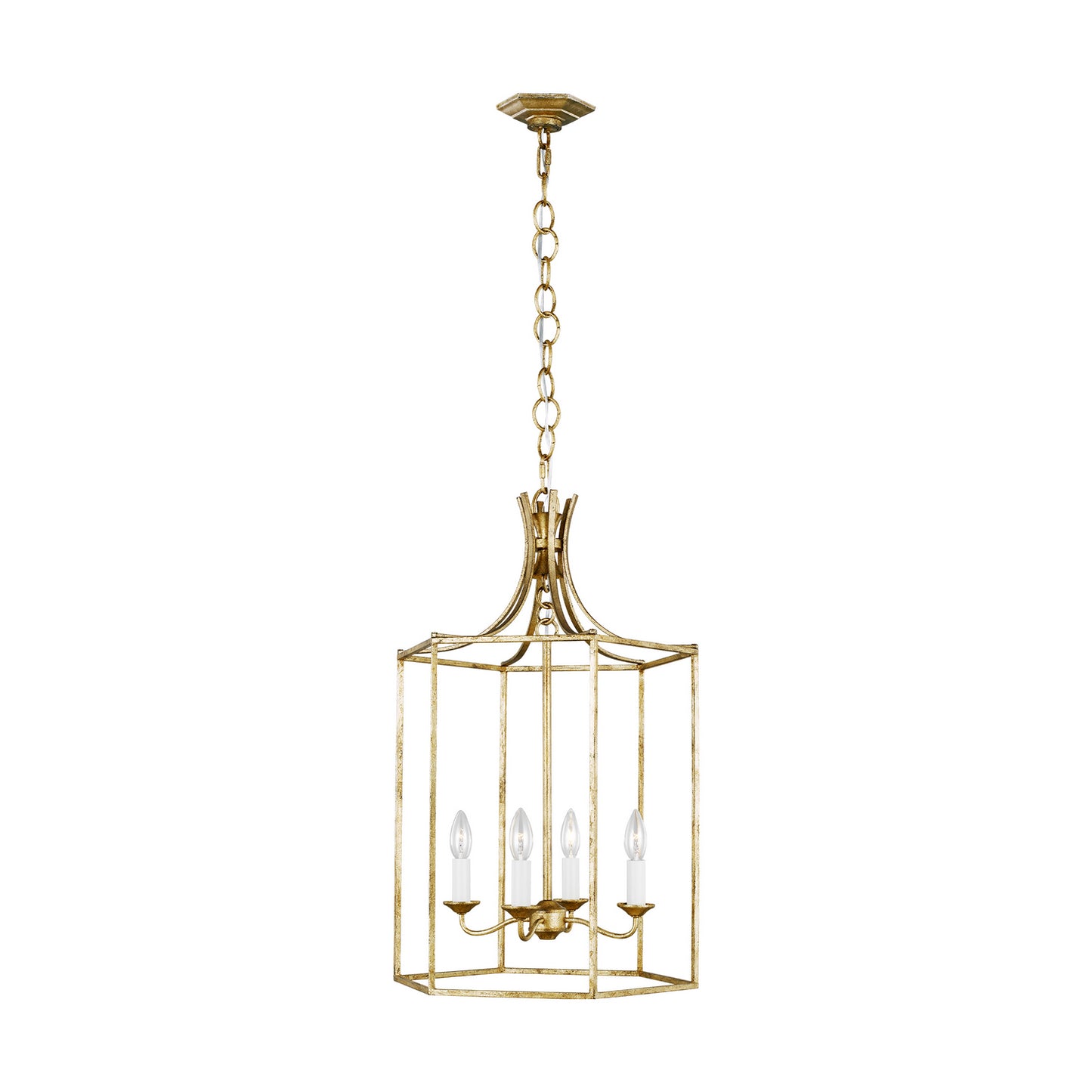 Bantry House Four Light Pendant in Antique Gild