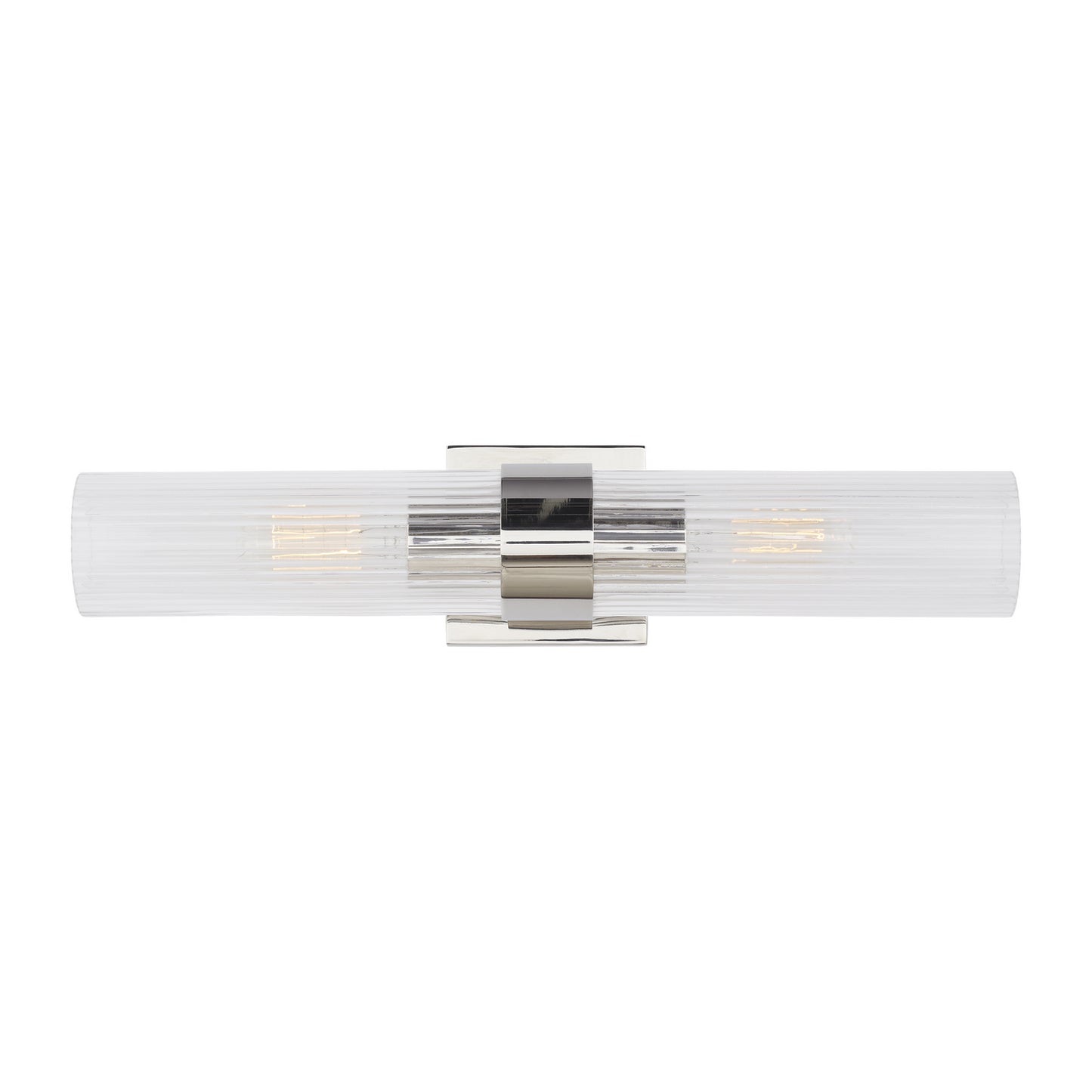 Geneva Two Light Wall Sconce in Polished Nickel