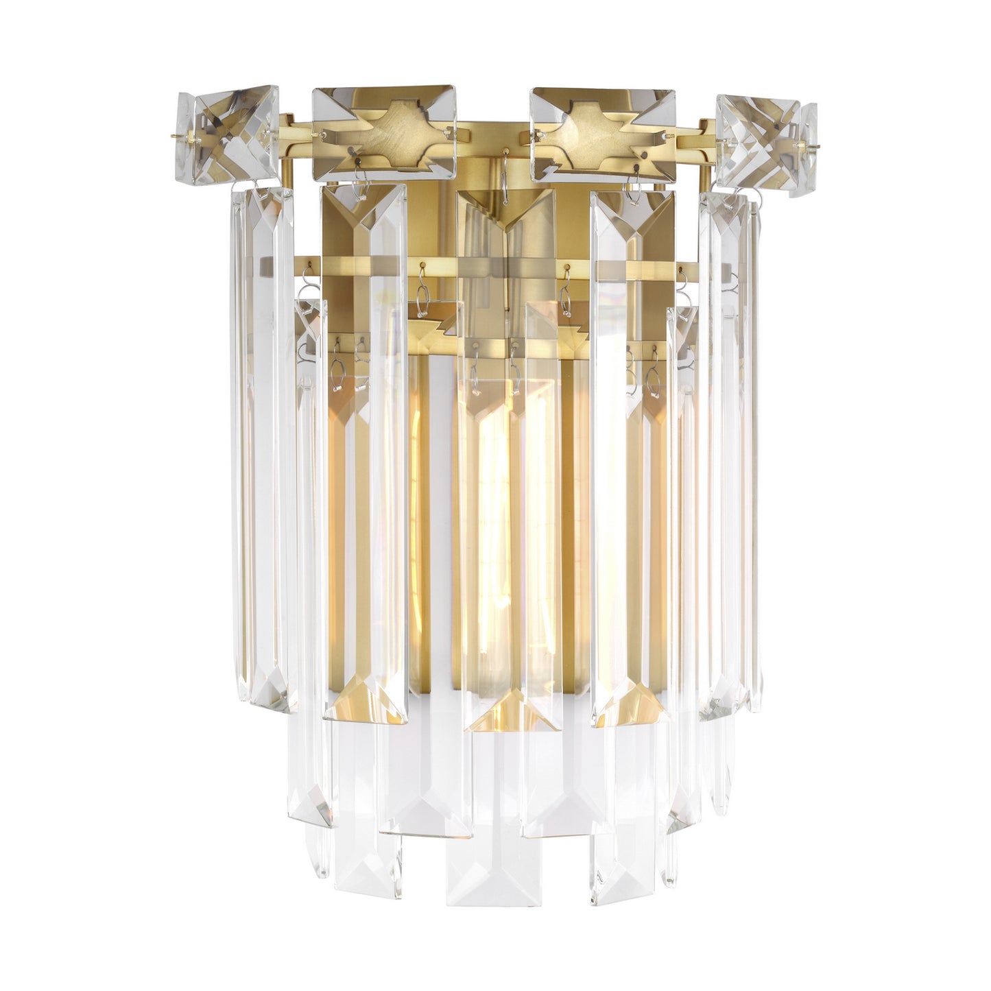 Arden One Light Wall Sconce in Burnished Brass