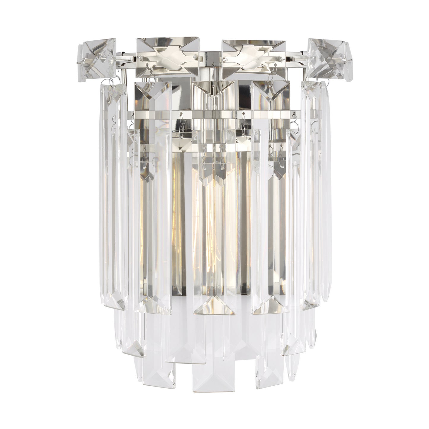 Arden One Light Wall Sconce in Polished Nickel