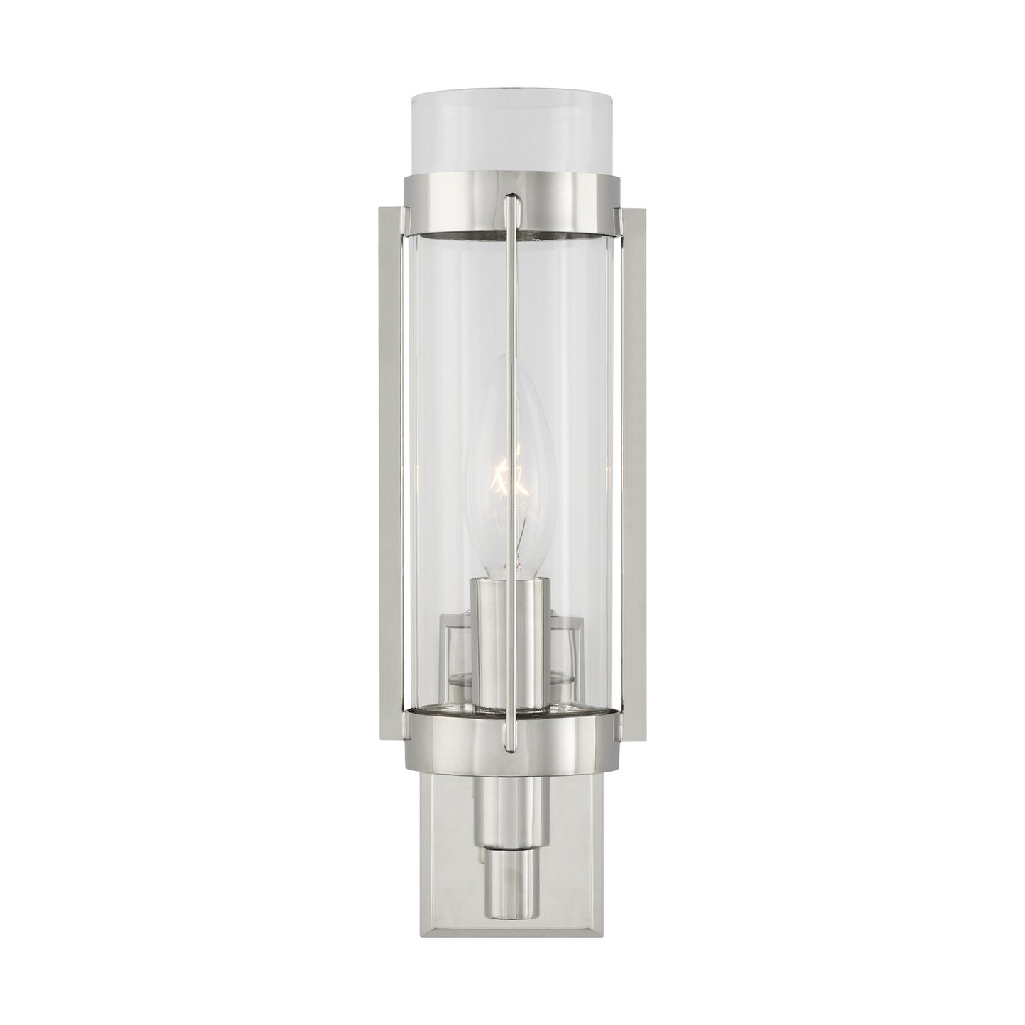 Flynn One Light Wall Sconce in Polished Nickel