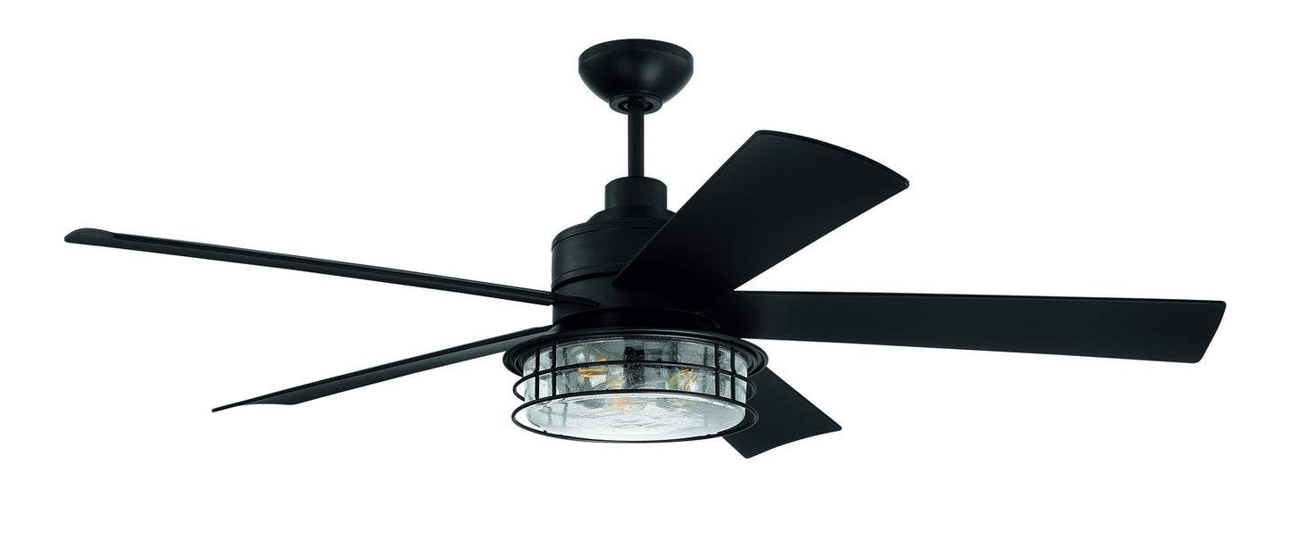 Craftmade - GAR56FB5 - 56" Ceiling Fan - Garrick Indoor/Outdoor - Flat Black