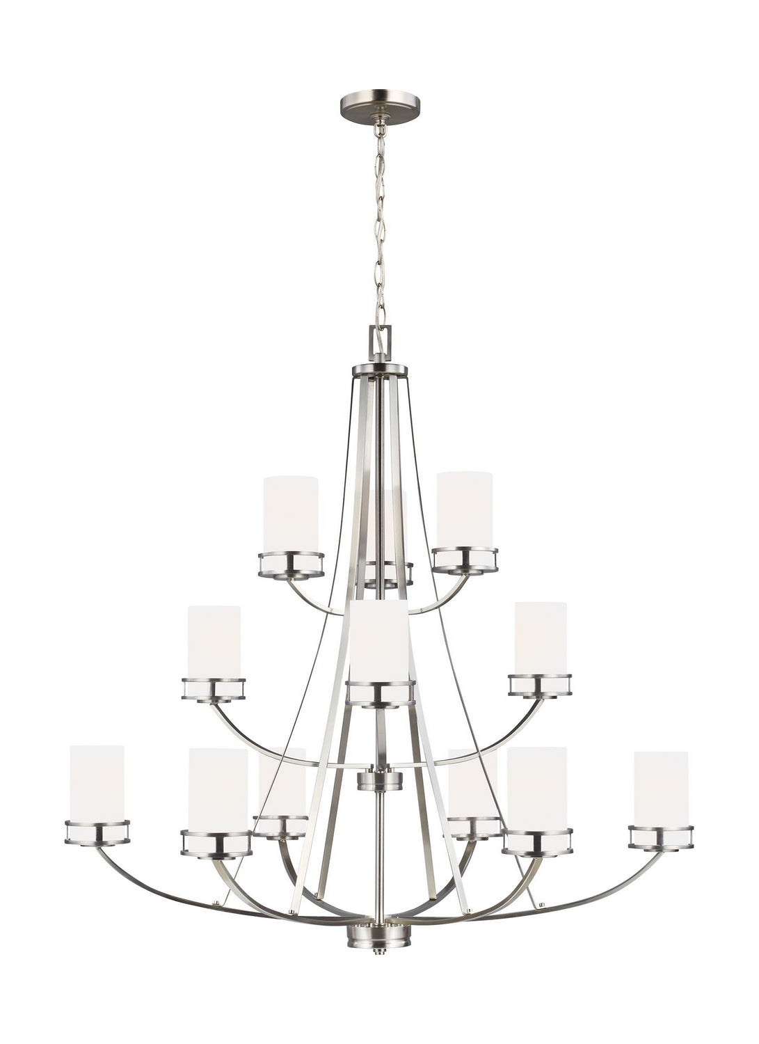 Robie 12 Light Chandelier in Brushed Nickel