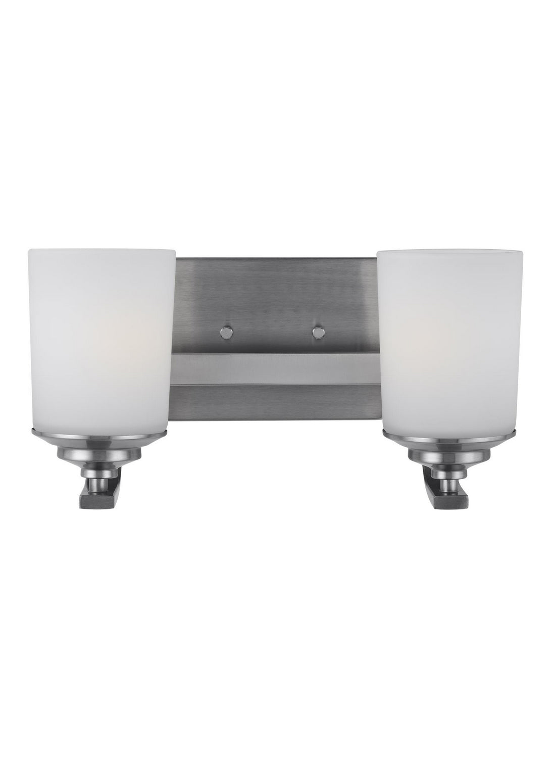 Kemal Two Light Wall / Bath in Brushed Nickel