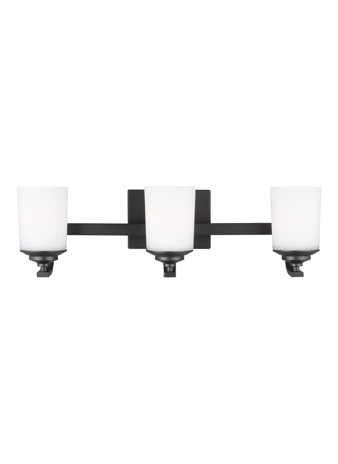 Kemal Three Light Wall / Bath in Midnight Black