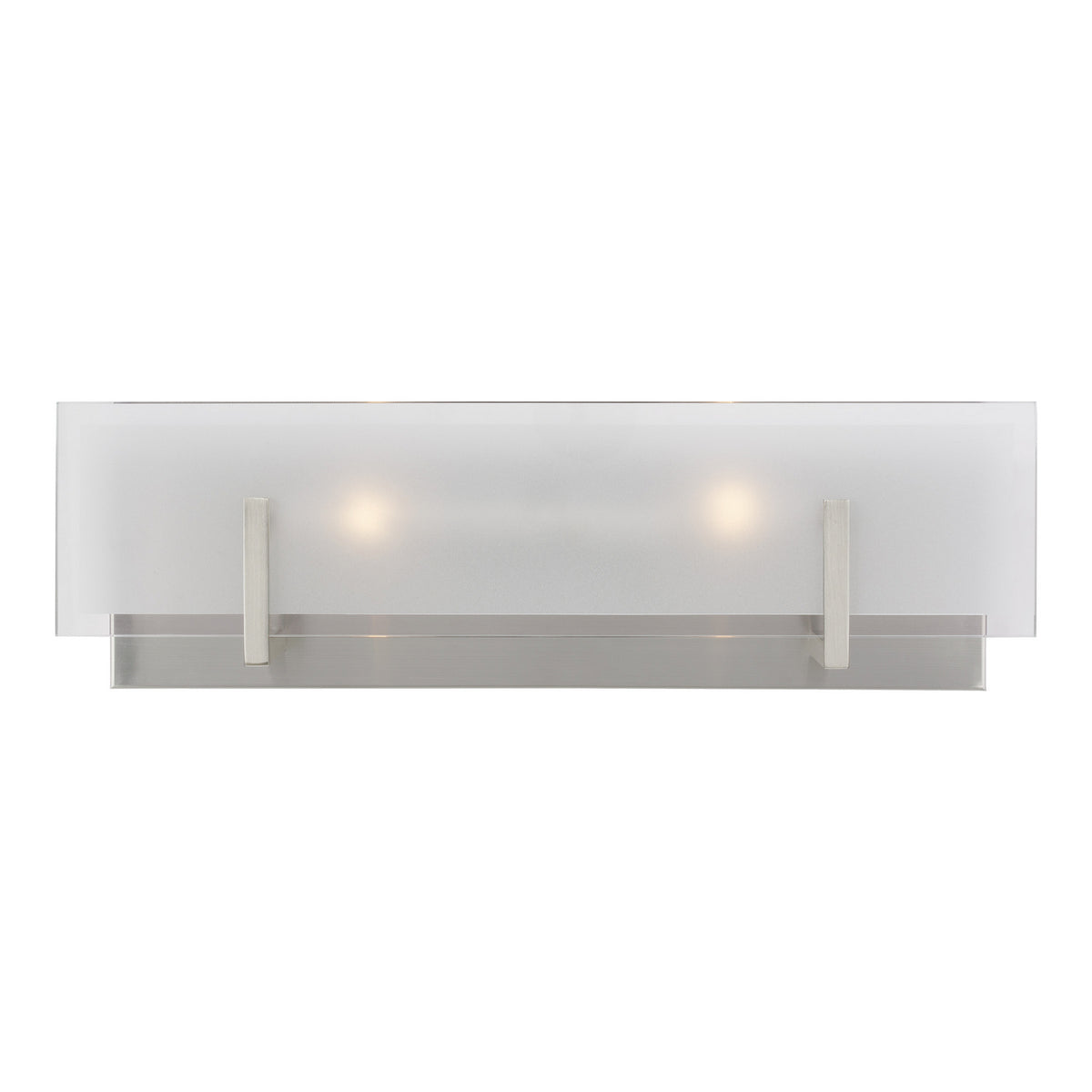 Syll Two Light Wall / Bath in Brushed Nickel