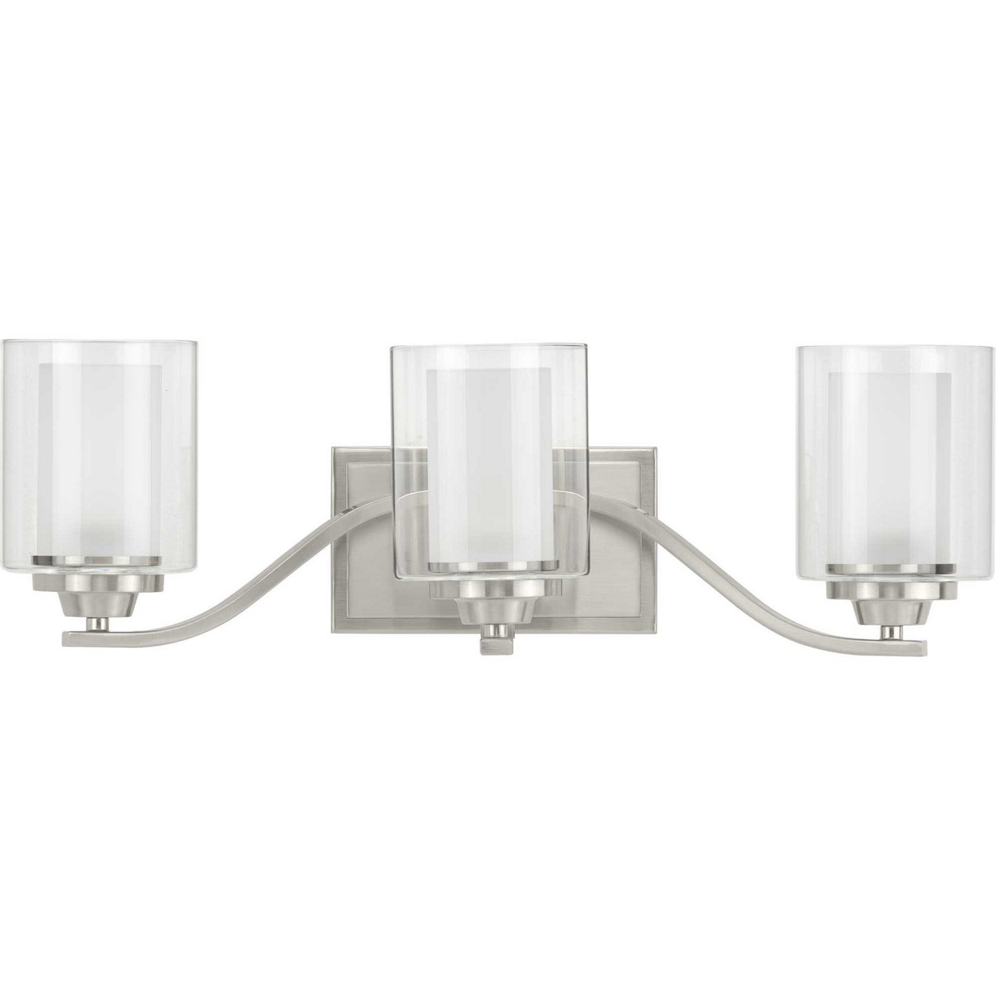 Kene Three Light Bath in Brushed Nickel