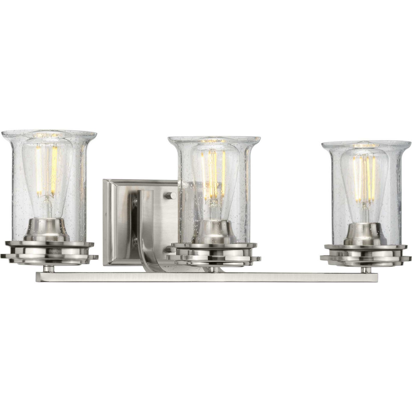 Winslett Three Light Bath in Brushed Nickel