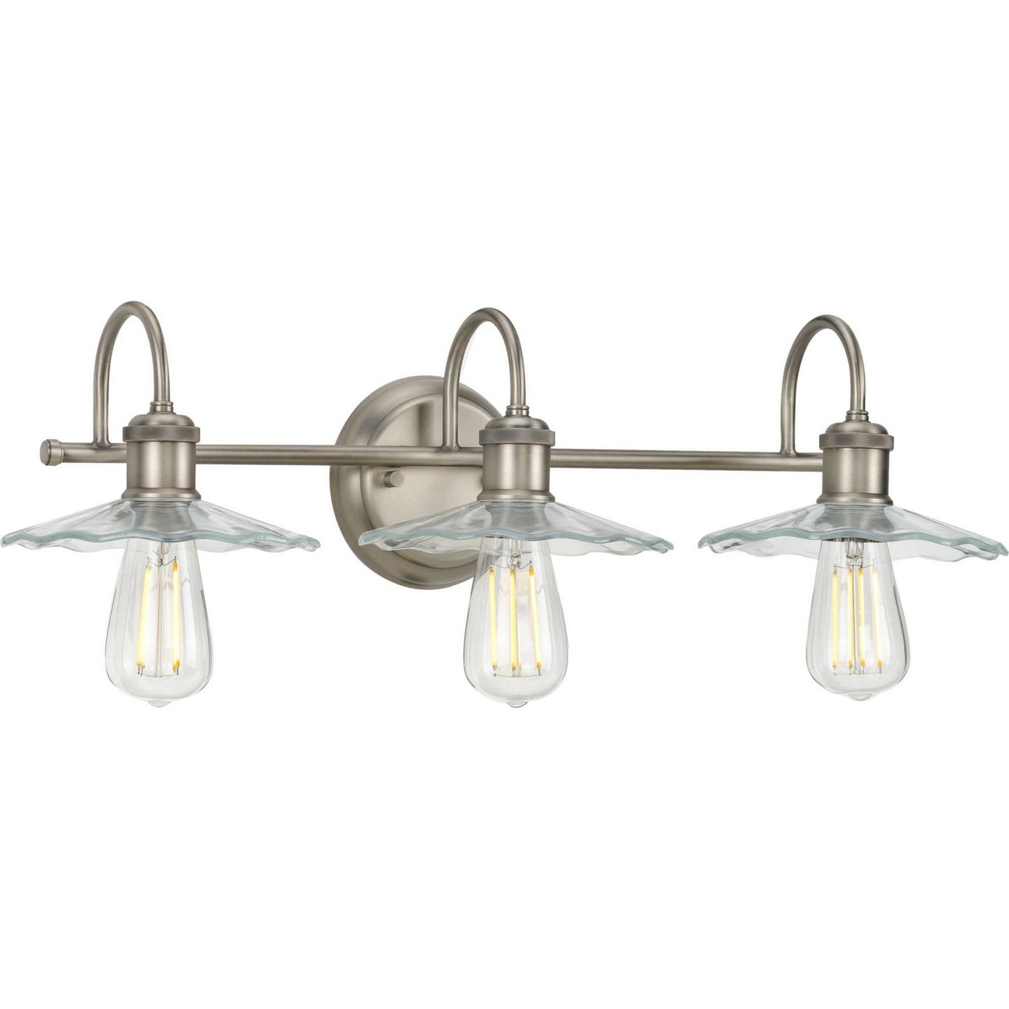 Fayette Three Light Bath in Antique Nickel