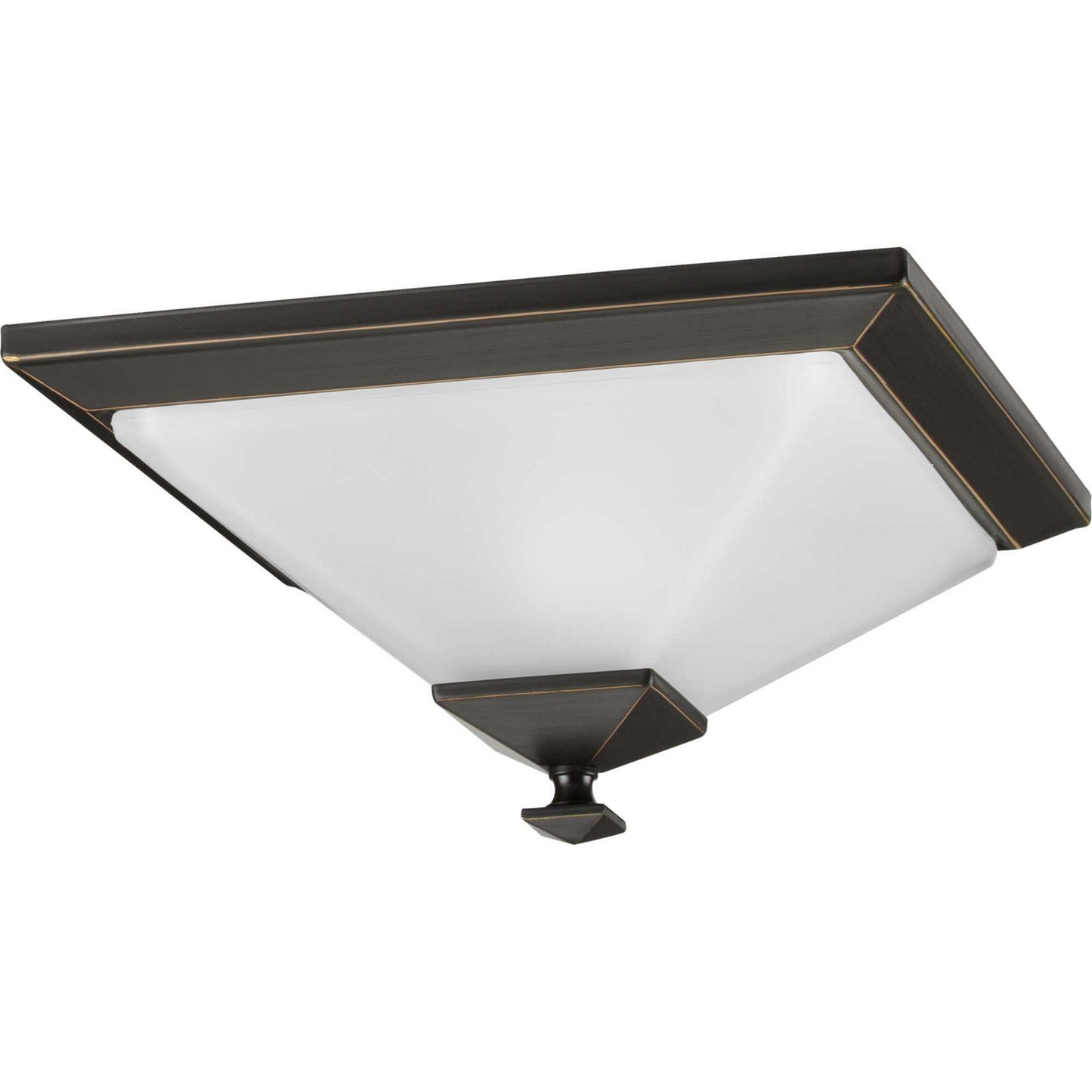 Clifton Heights One Light Flush Mount in Antique Bronze