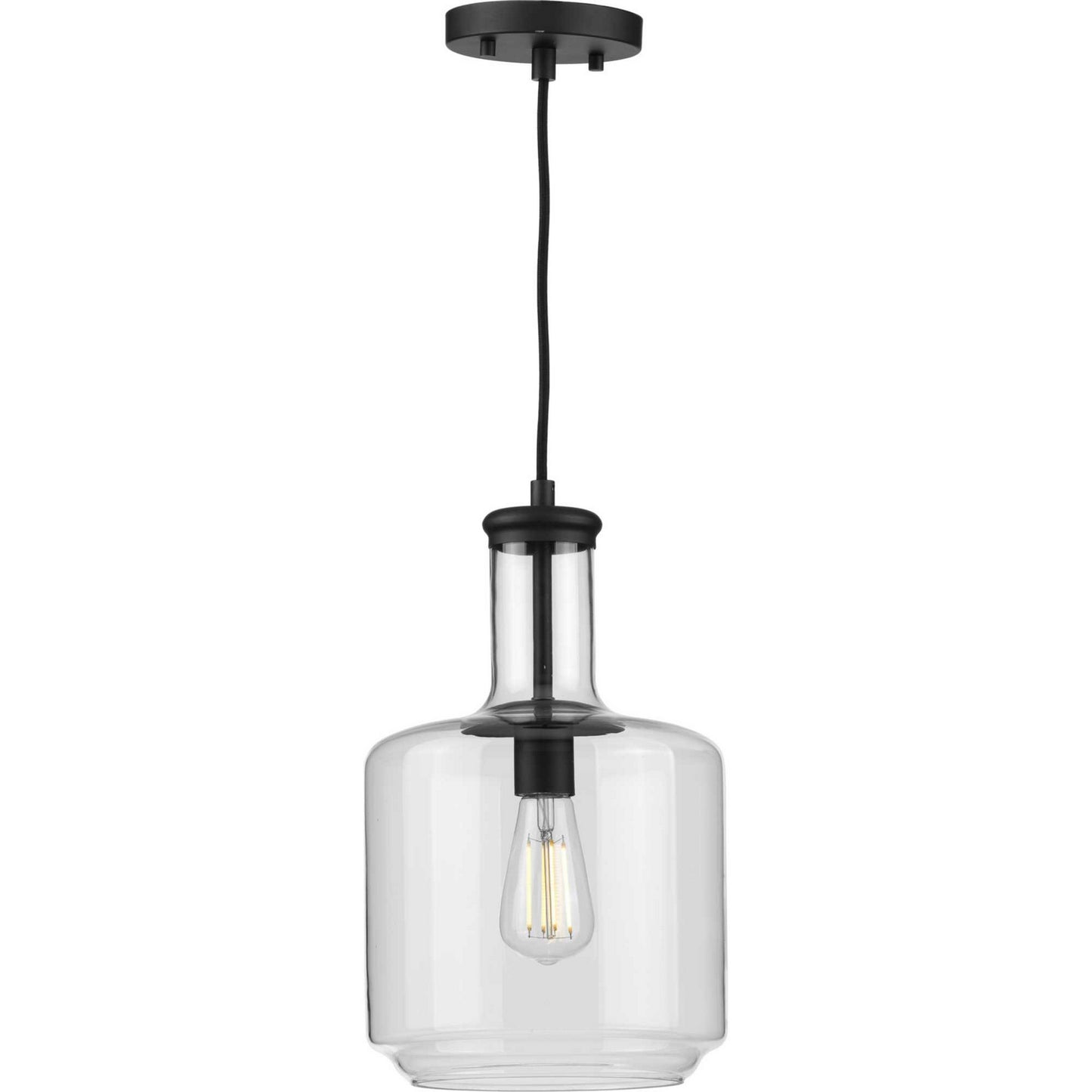 Progress Lighting - P500230-031 - One Light Pendant - Latrobe - Black