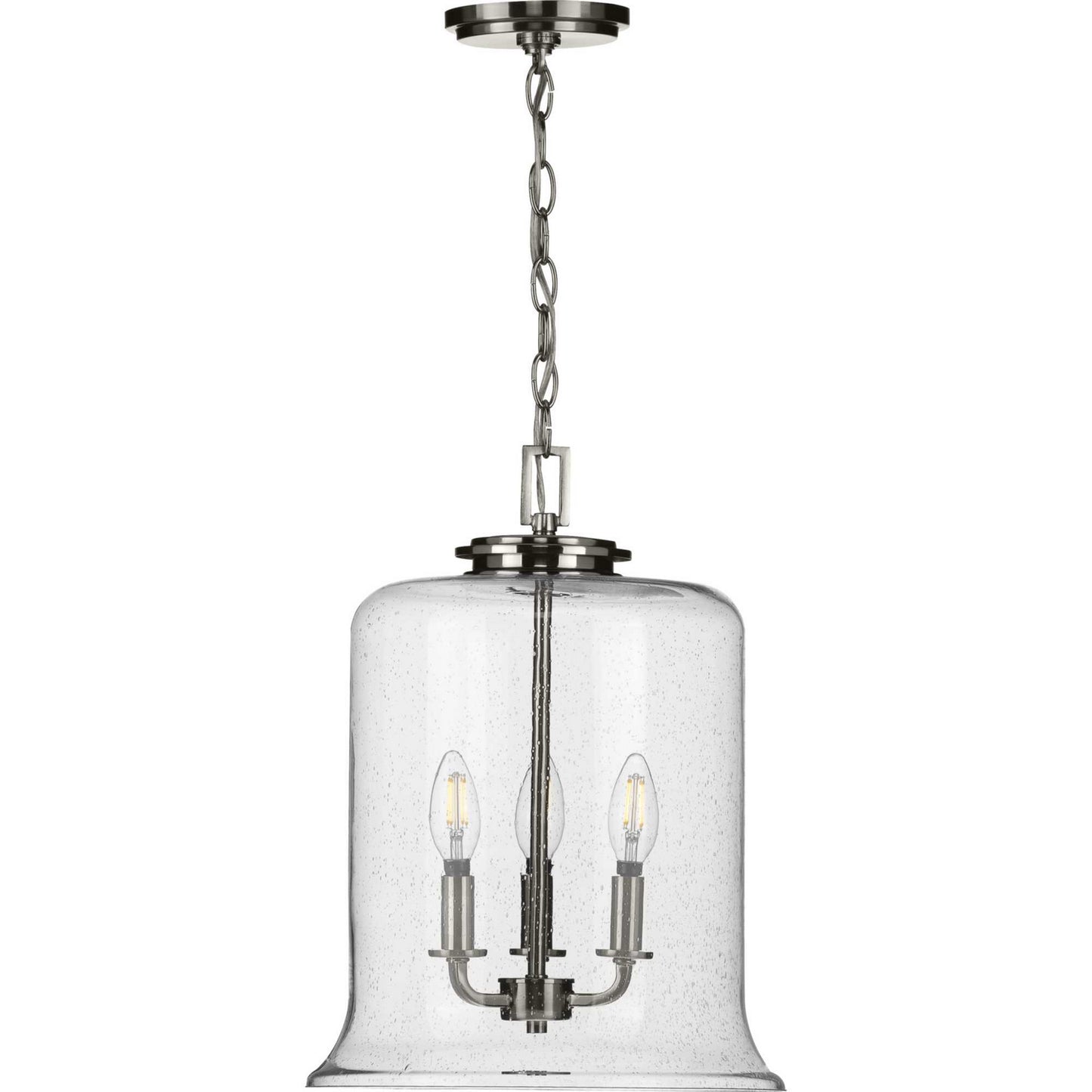Progress Lighting - P500239-009 - Three Light Pendant - Winslett - Brushed Nickel