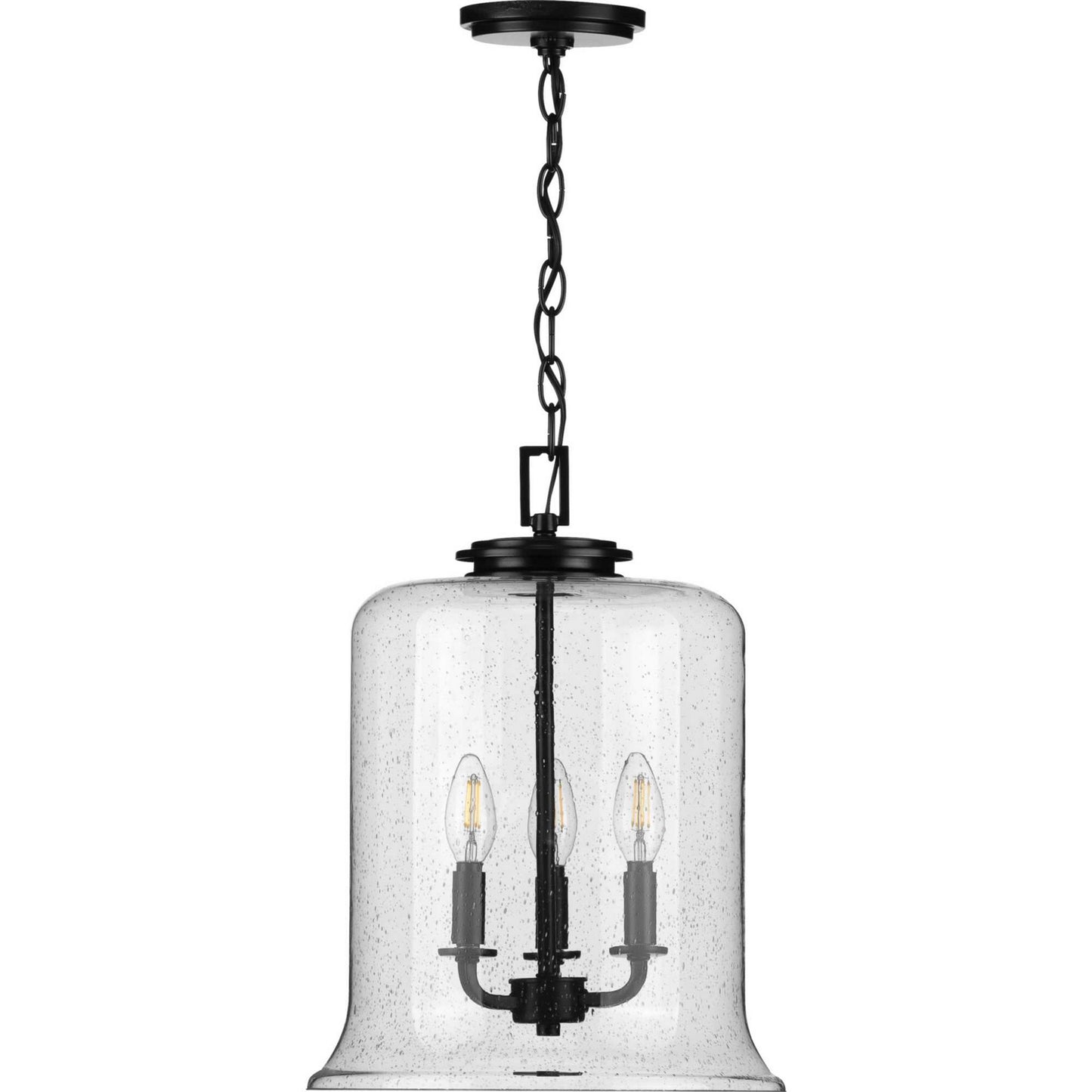 Winslett Three Light Pendant in Black