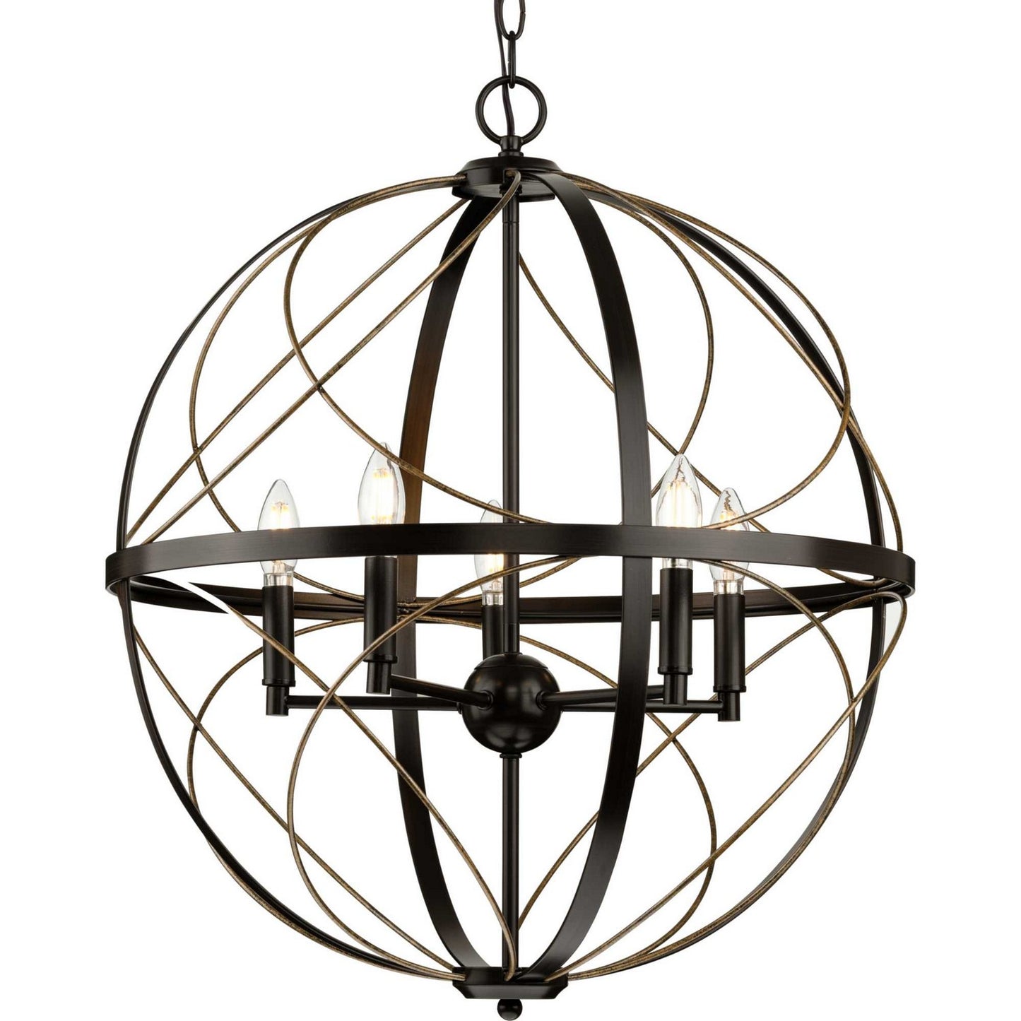 Brandywine Five Light Pendant in Antique Bronze