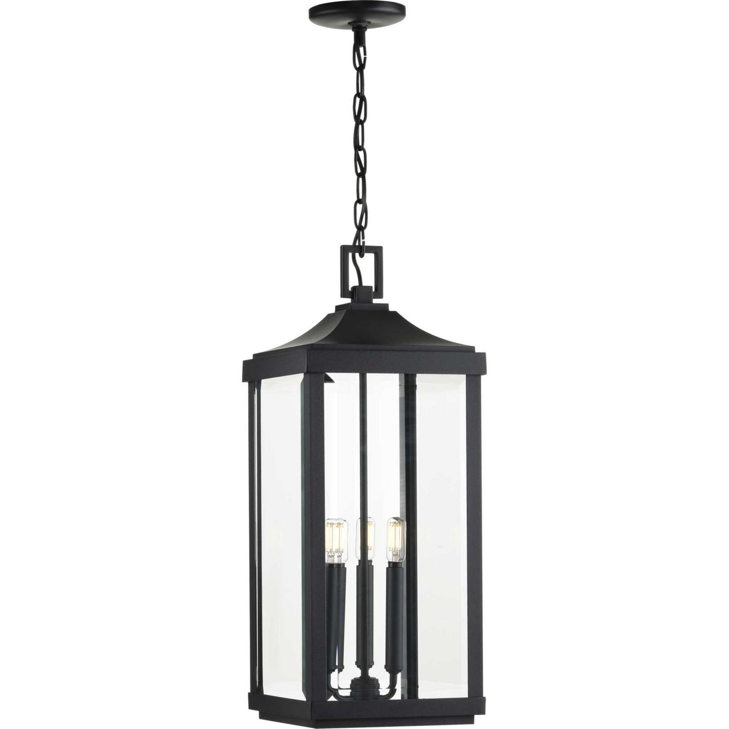 Gibbes Street Three Light Hanging Lantern in Black