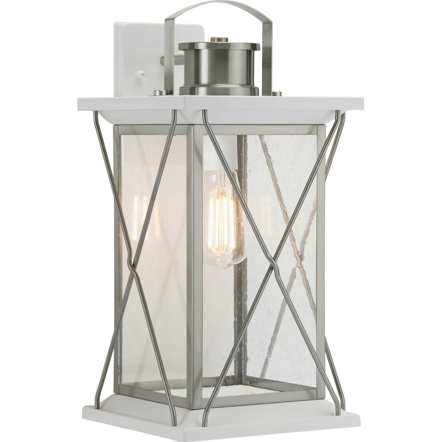 Barlowe One Light Wall Lantern in Stainless Steel