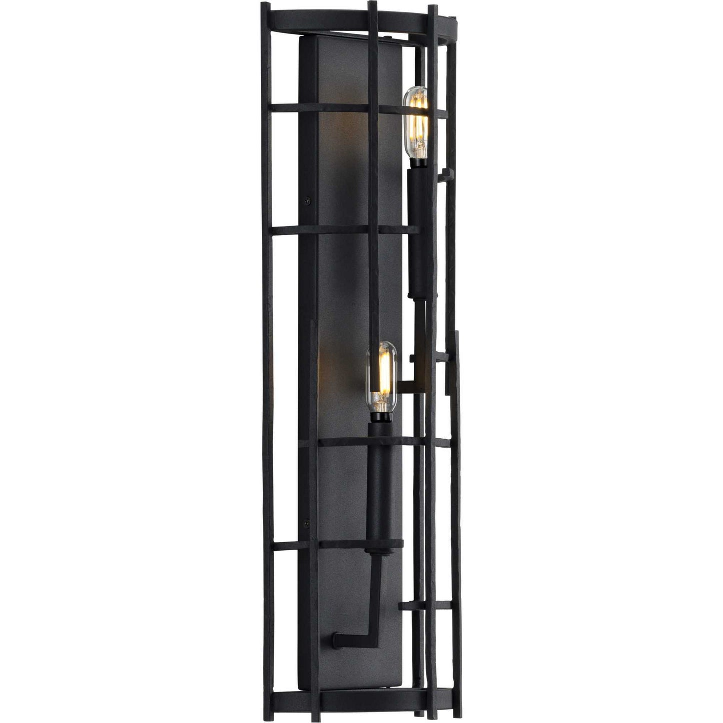 Torres Two Light Wall Sconce in Textured Black