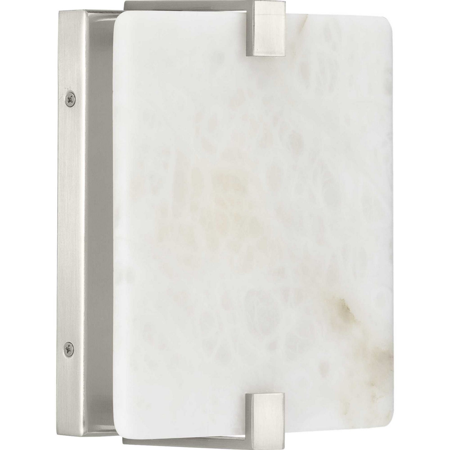 Led Alabaster Stone LED Wall Sconce in Brushed Nickel