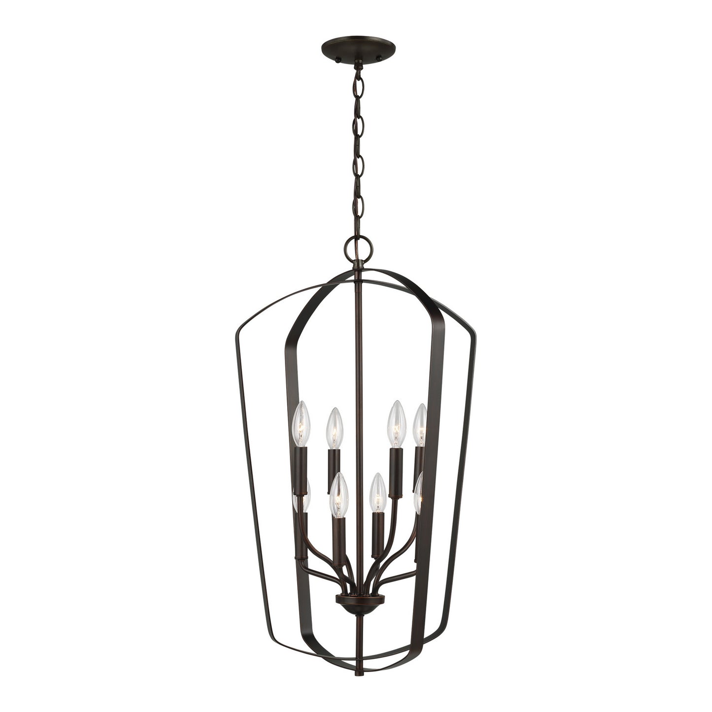 Romee Eight Light Hall / Foyer Pendant in Bronze