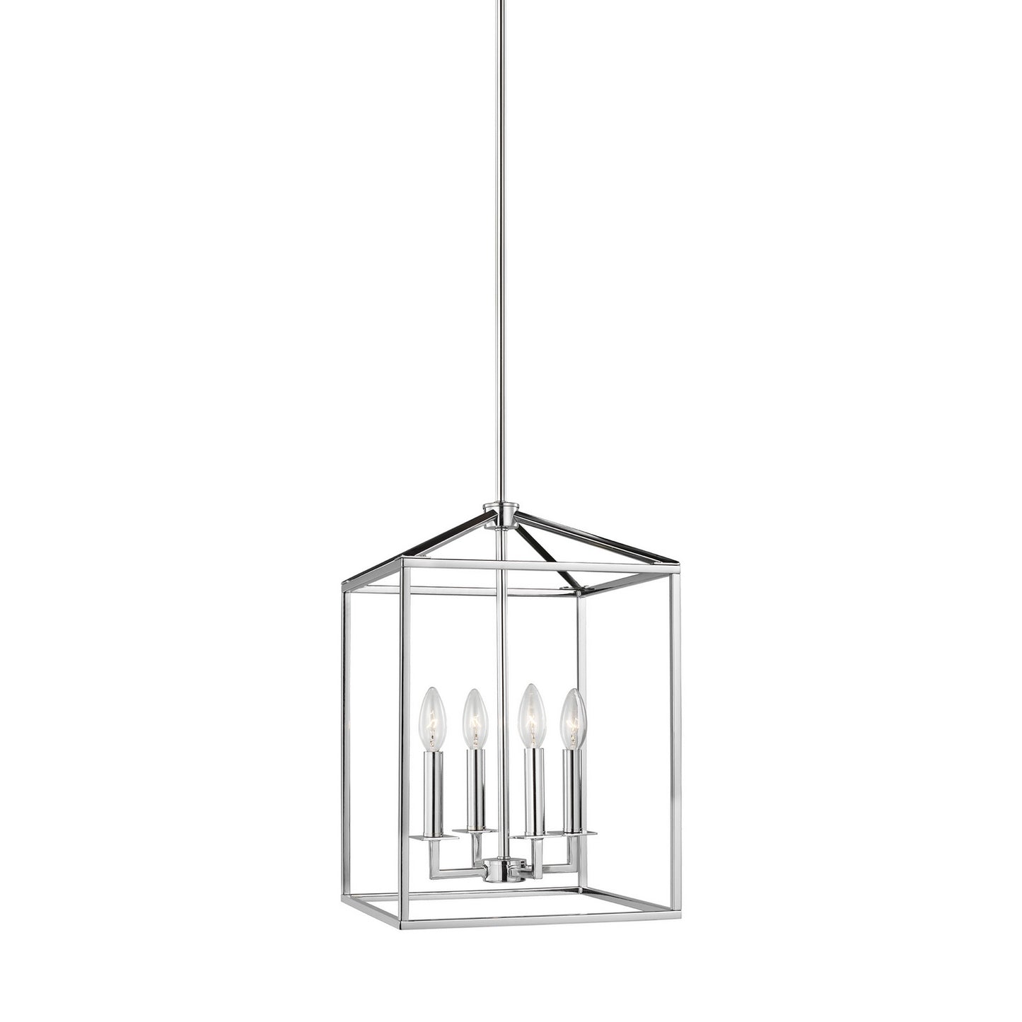 Perryton Four Light Hall / Foyer Pendant in Chrome