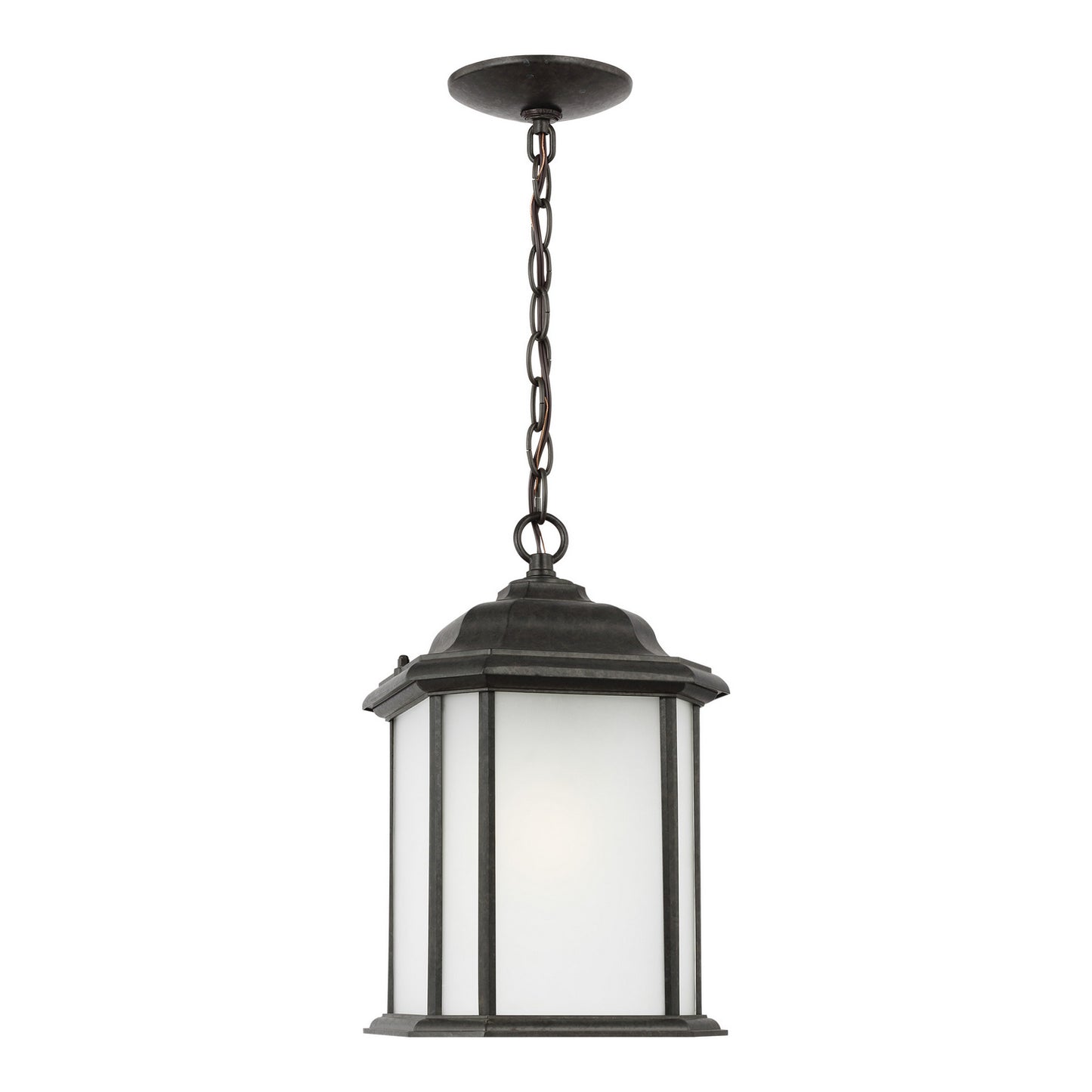 Kent One Light Outdoor Pendant in Oxford Bronze