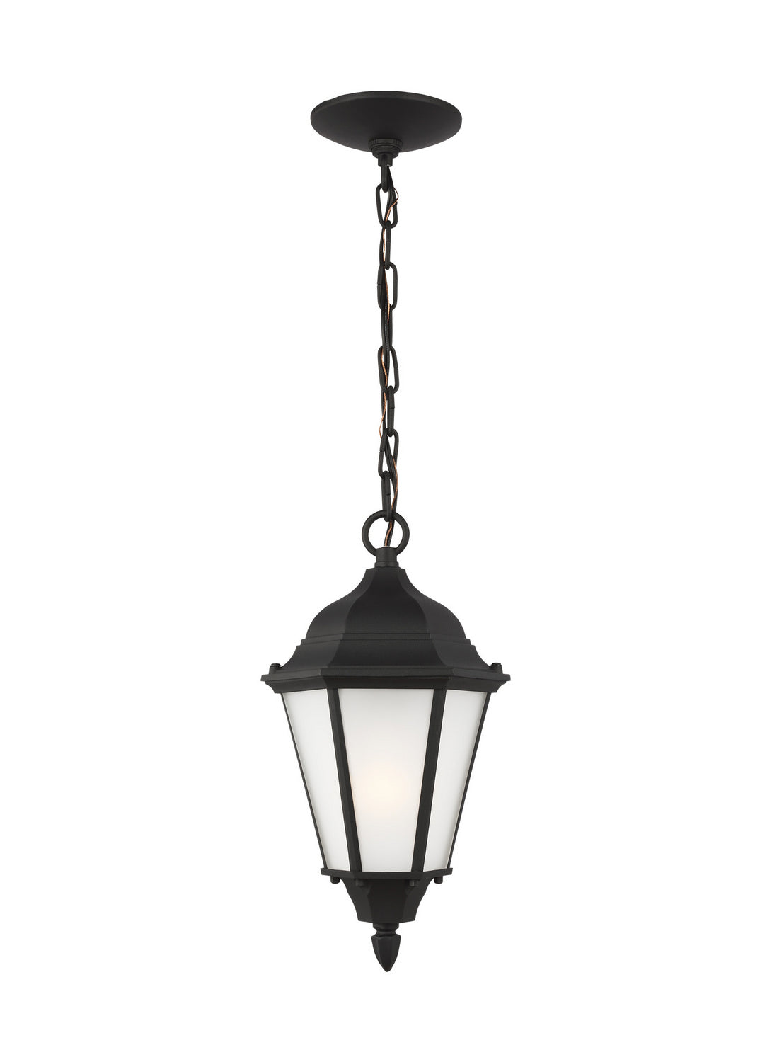 Bakersville One Light Outdoor Pendant in Black