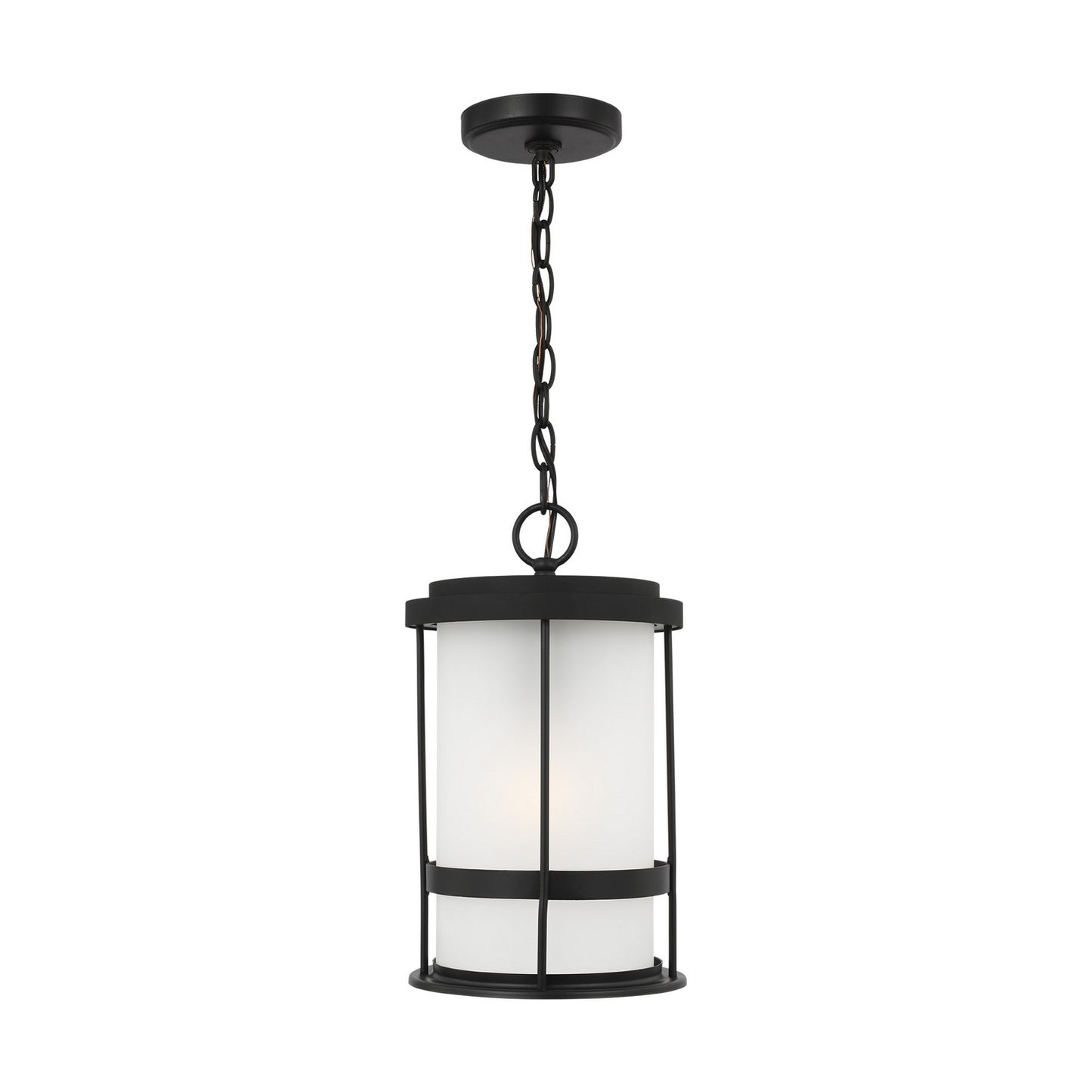 Wilburn One Light Outdoor Pendant in Black