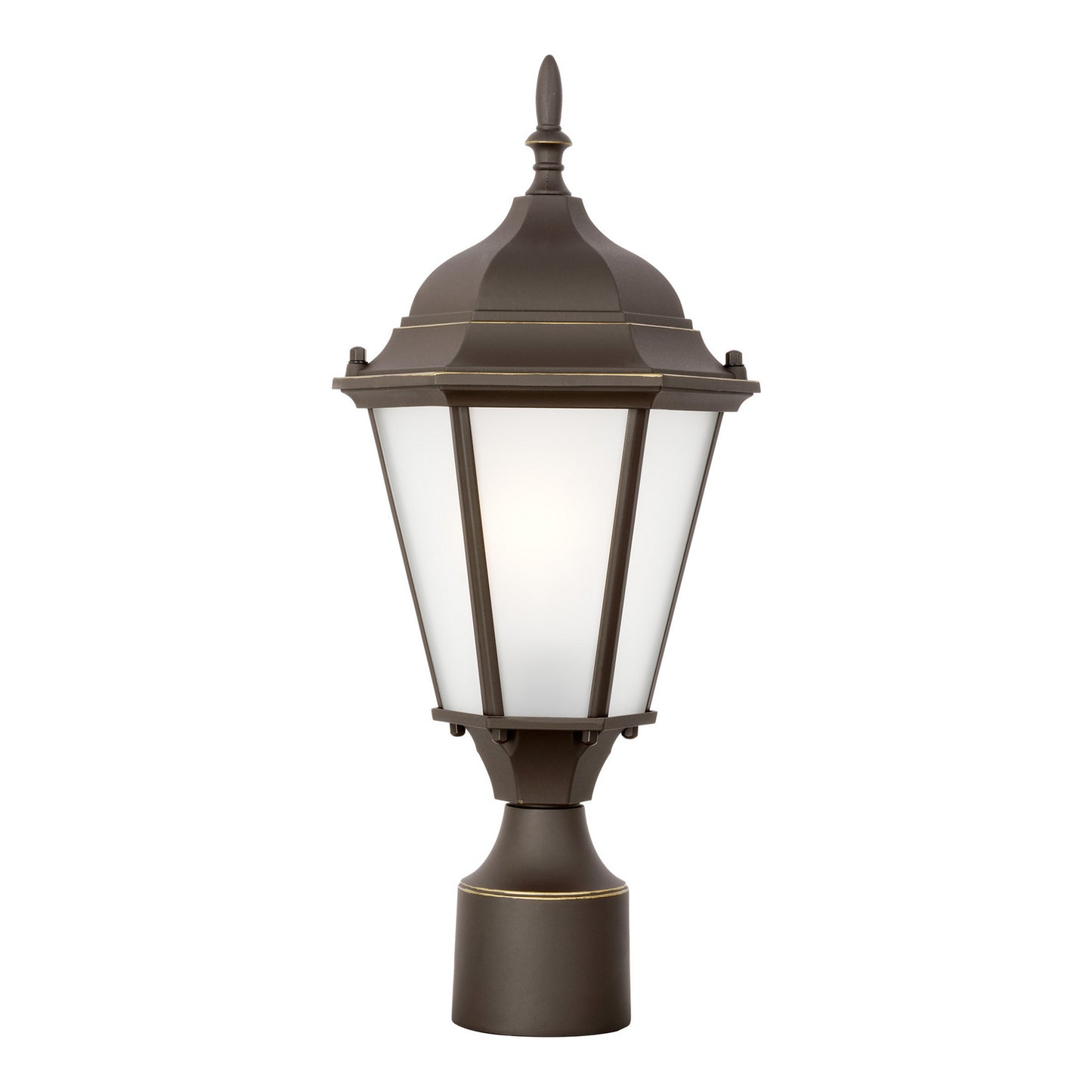 Bakersville One Light Outdoor Post Lantern in Antique Bronze