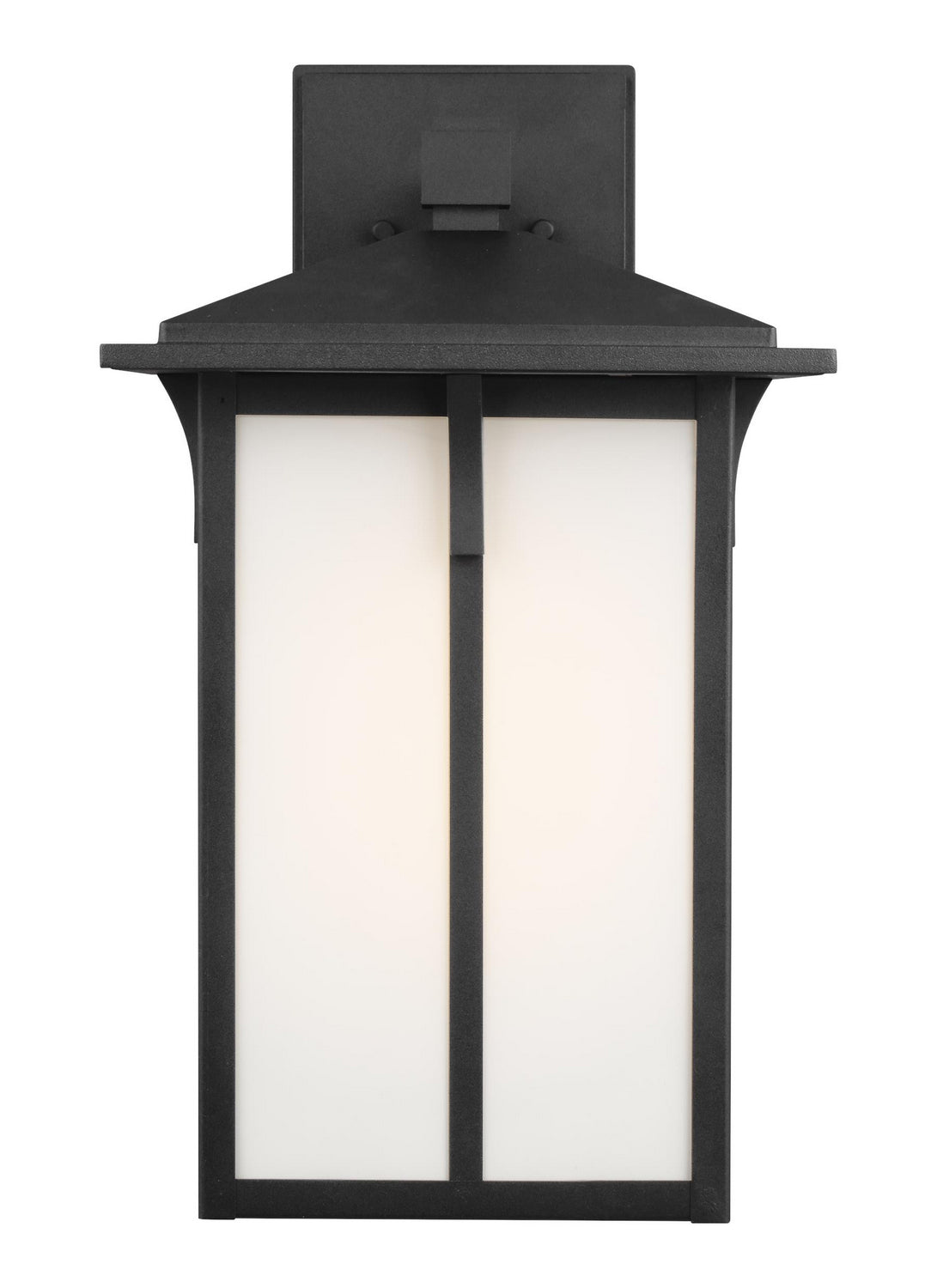 Tomek One Light Outdoor Wall Lantern in Black